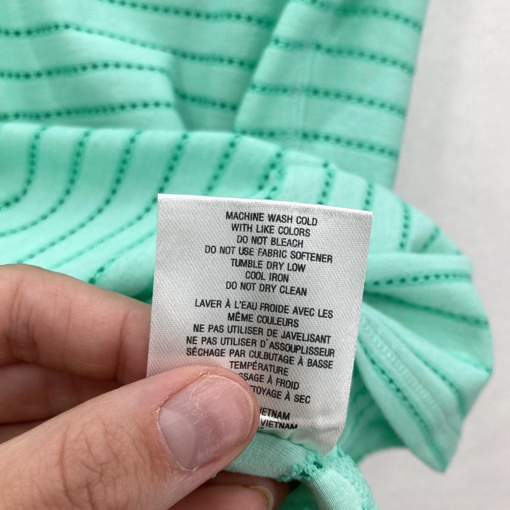 Adidas Adidas ClimaCool Polo Shirt Womens Small Green Striped Golf Performance Breathable Stretch Size S / US 4 / IT 40 - 7 Thumbnail