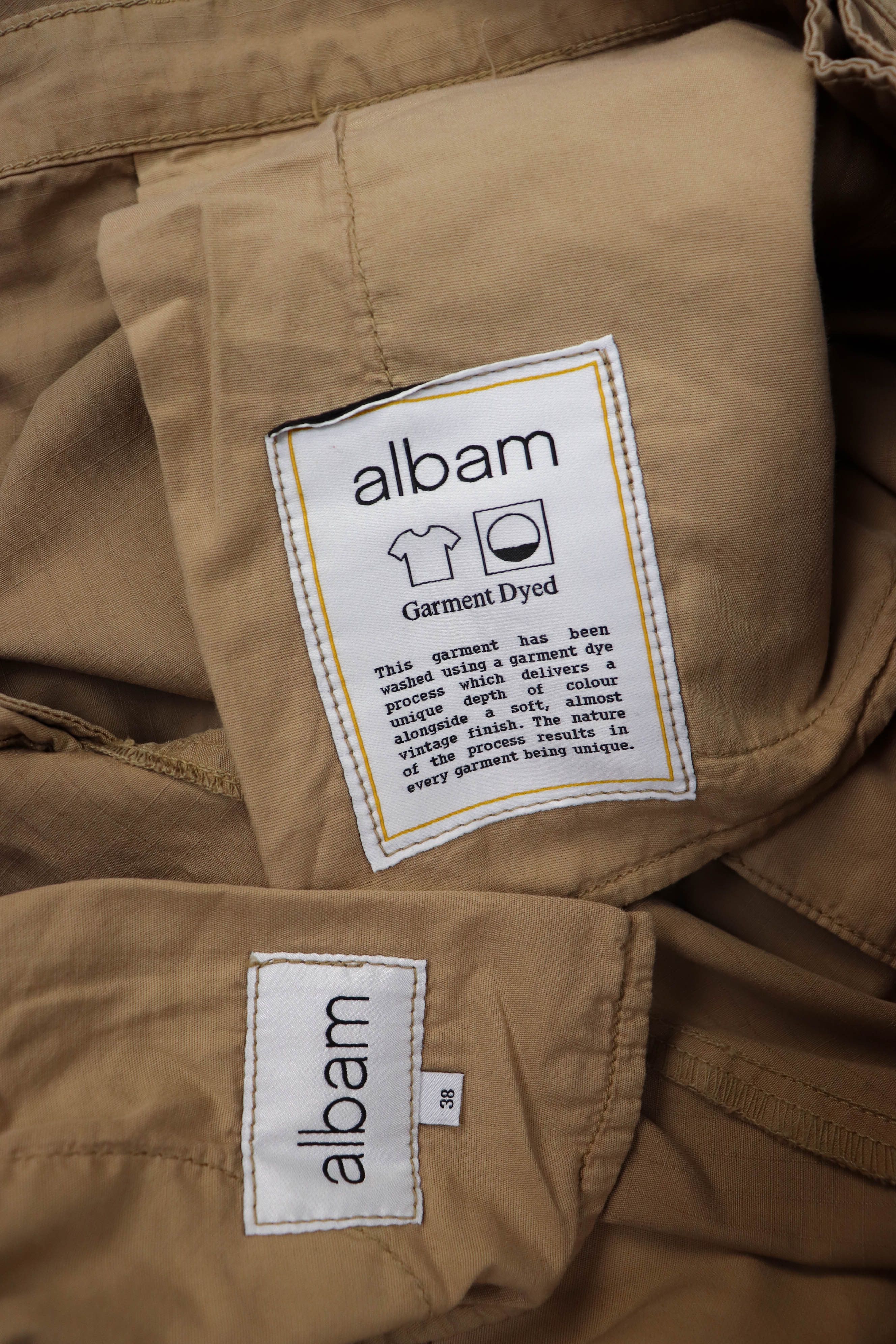 Albam Albam Beige Garment Dyed Ripstop Fabric Trousers Pants Size US 38 / EU 54 - 10 Thumbnail