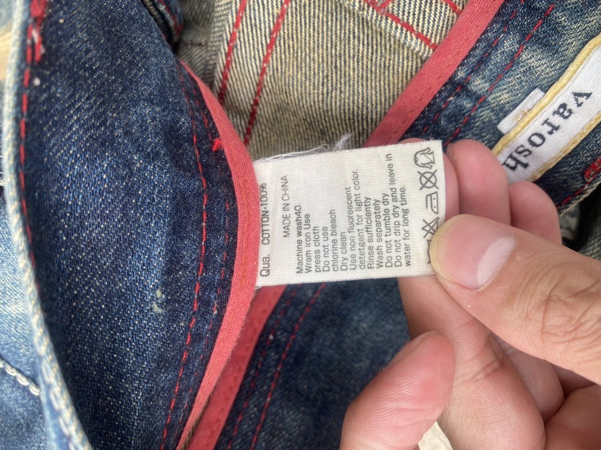 If Six Was Nine × Japanese Brand × Le Grande Bleu (L.G.B.) Japanese Brand Varosh Distressed Patch Faded Low Rise Jeans Size US 30 / EU 46 - 24 Thumbnail
