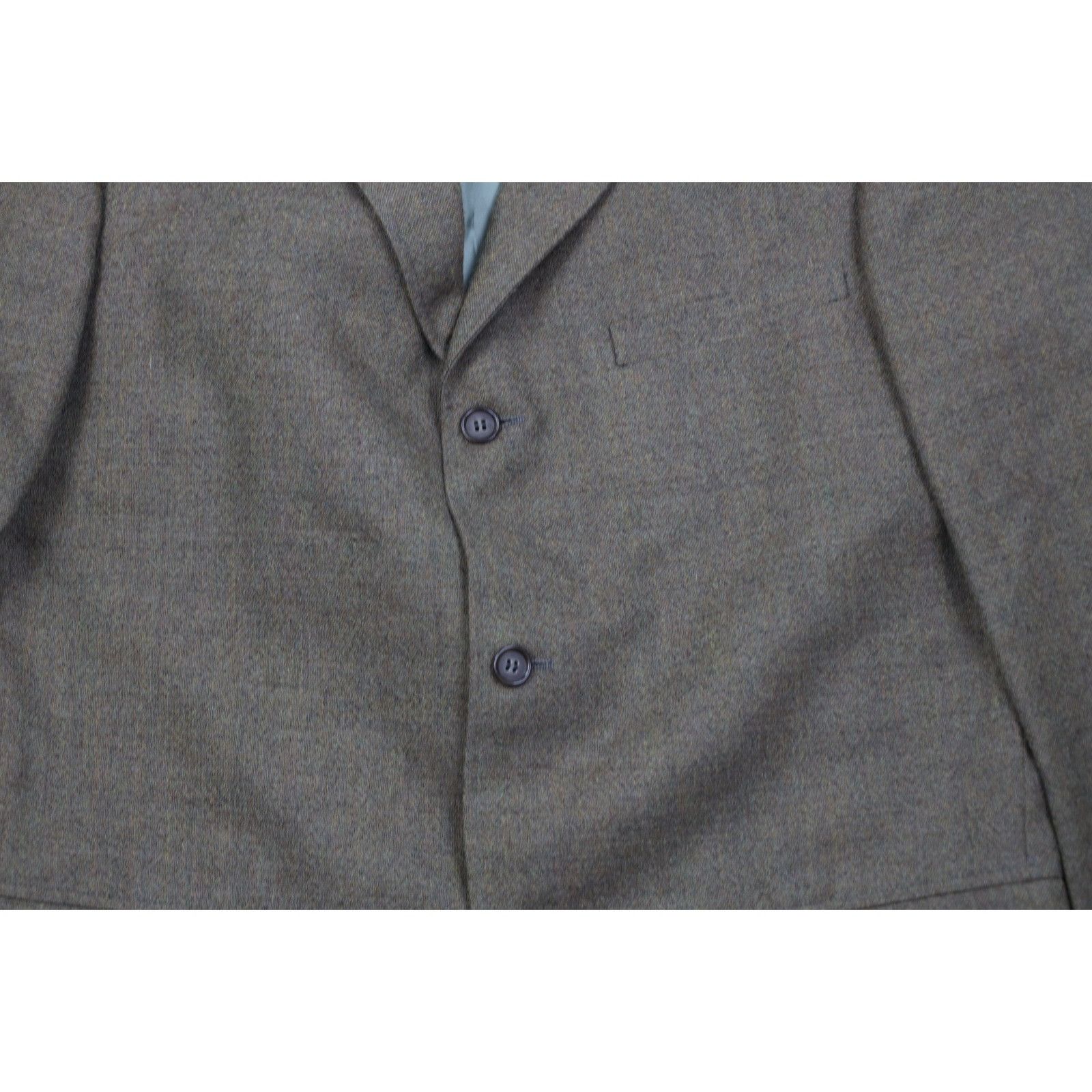 Vintage Vintage 60s Streetwear Wool Tweed 2 Piece Suit Wedding Size 38R - 4 Thumbnail
