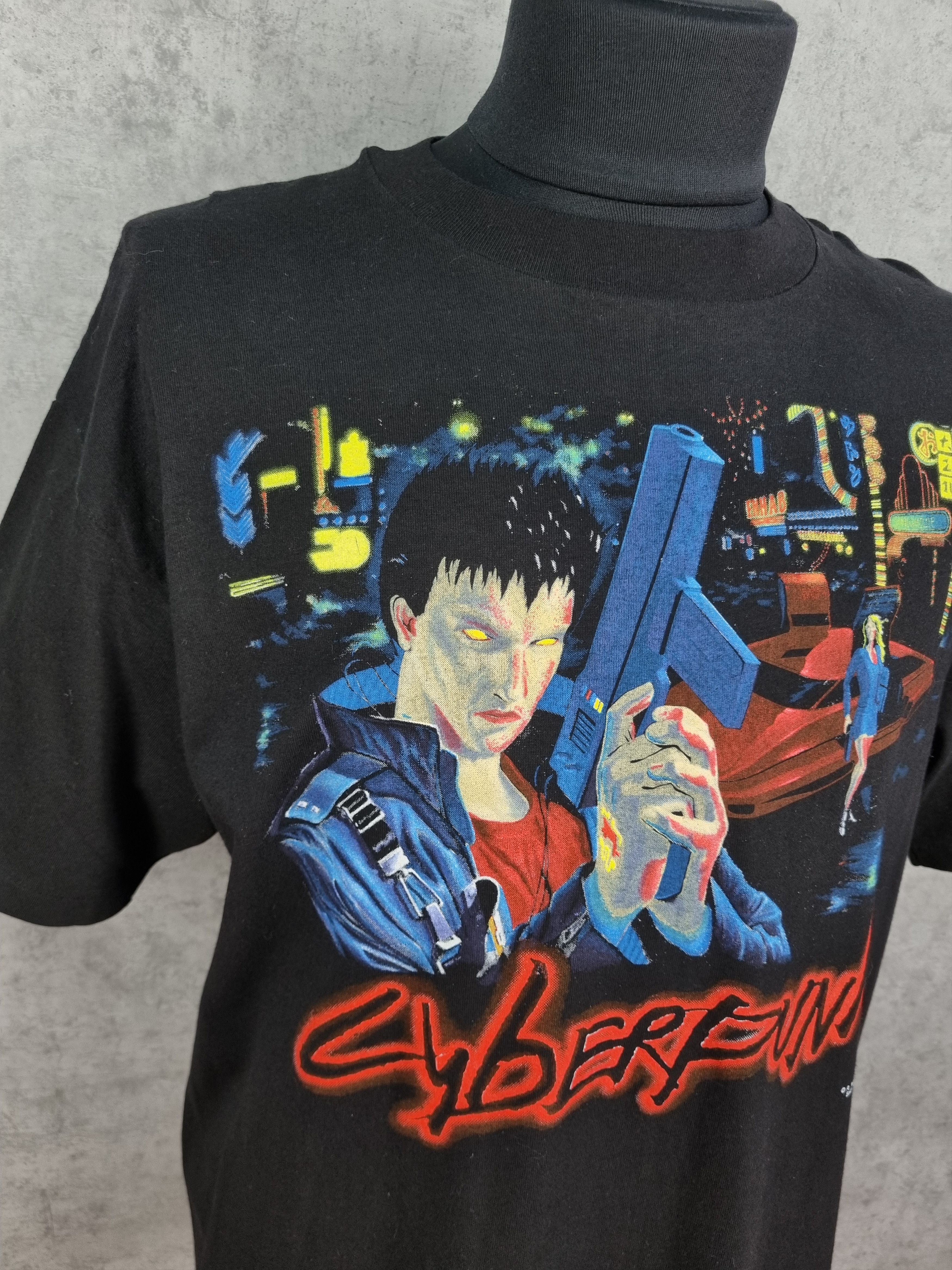 Vintage The Talsorian Game Cyber Punk Single Stitch Big Print Tee Size US XL / EU 56 / 4 - 2 Thumbnail
