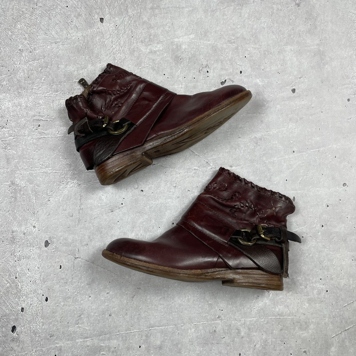A.S.98 × If Six Was Nine × Japanese Brand 90s Vintage Leather Cowboy Leather Boots A.s. 98 shoes Size US 7 / IT 37 - 1 Thumbnail