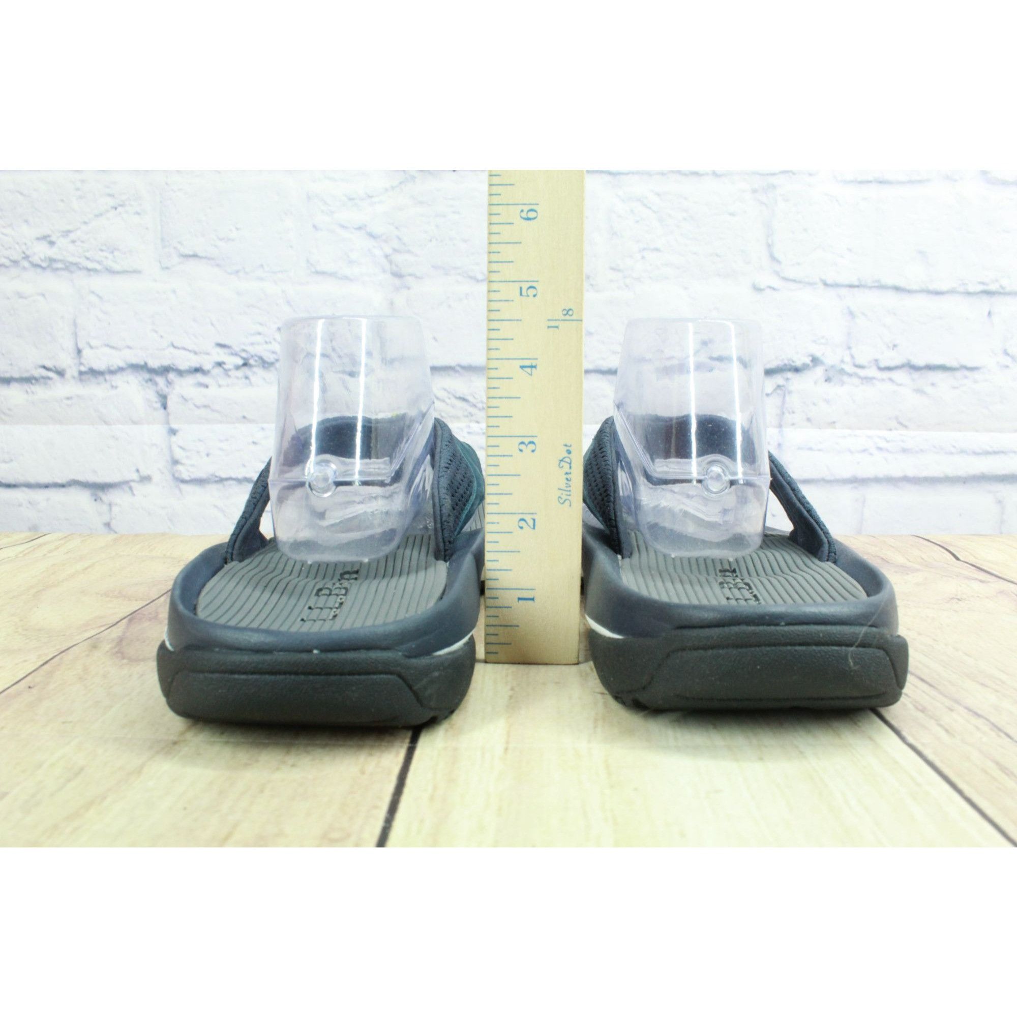 L.L. Bean LL Bean Men's Blue Suede Swift River Cushioned Flip-Flops Size US 13 / EU 46 - 6 Thumbnail
