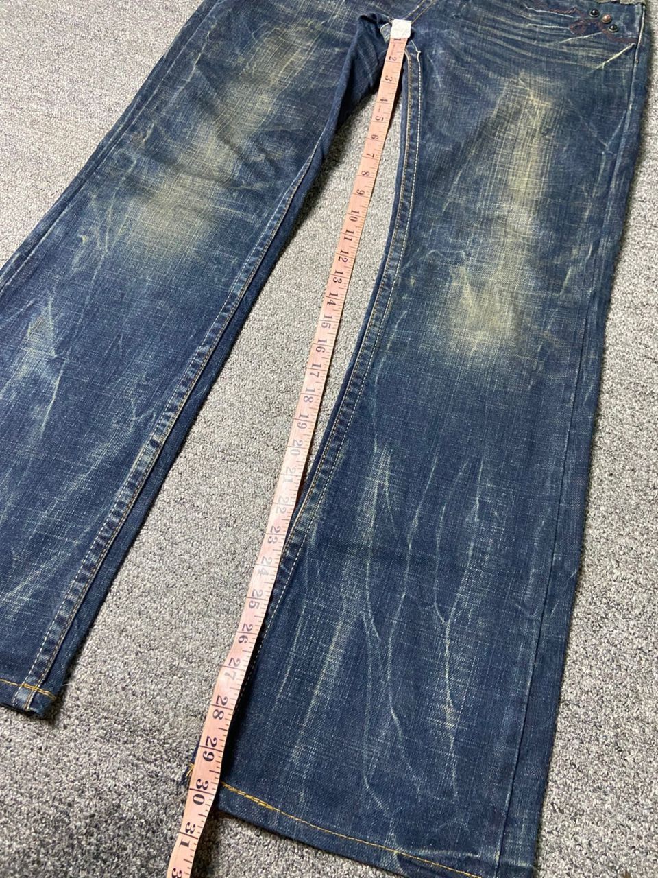 Japanese Brand 🔥Vintage RED PEPPER Distressed Denim Jeans🔥 (136) Size US 32 / EU 48 - 13 Thumbnail