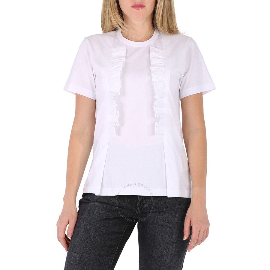 Comme des Garcons Comme Des Garcons White Ruffle Trim T-shirt S Size S / US 4 / IT 40 - 3 Thumbnail