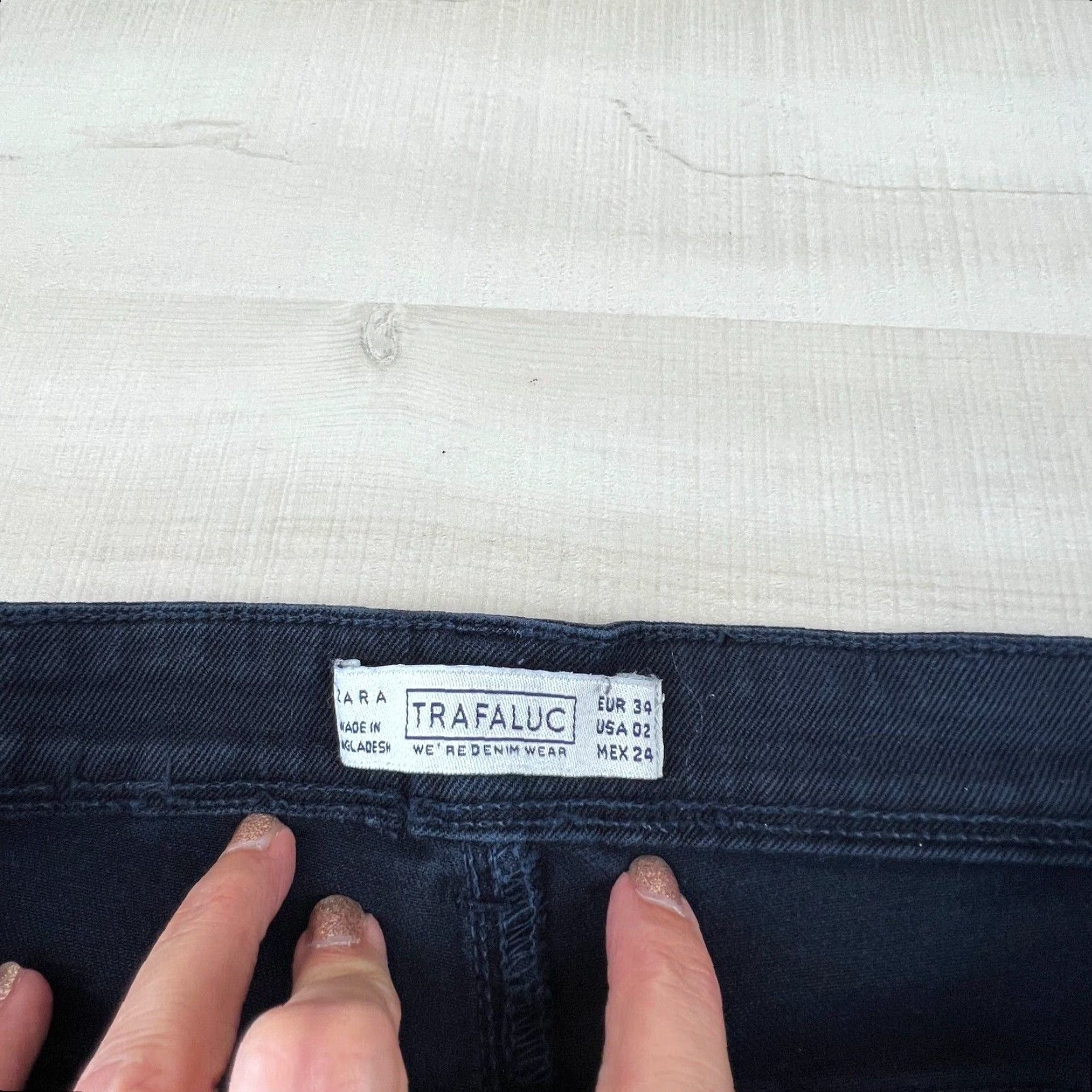 Zara Zara Womens Skinny Jeans Blue Dark Wash Denim Slim Fit Stretch 2 Extra Large Size 26" / US 2 / IT 38 - 4 Thumbnail
