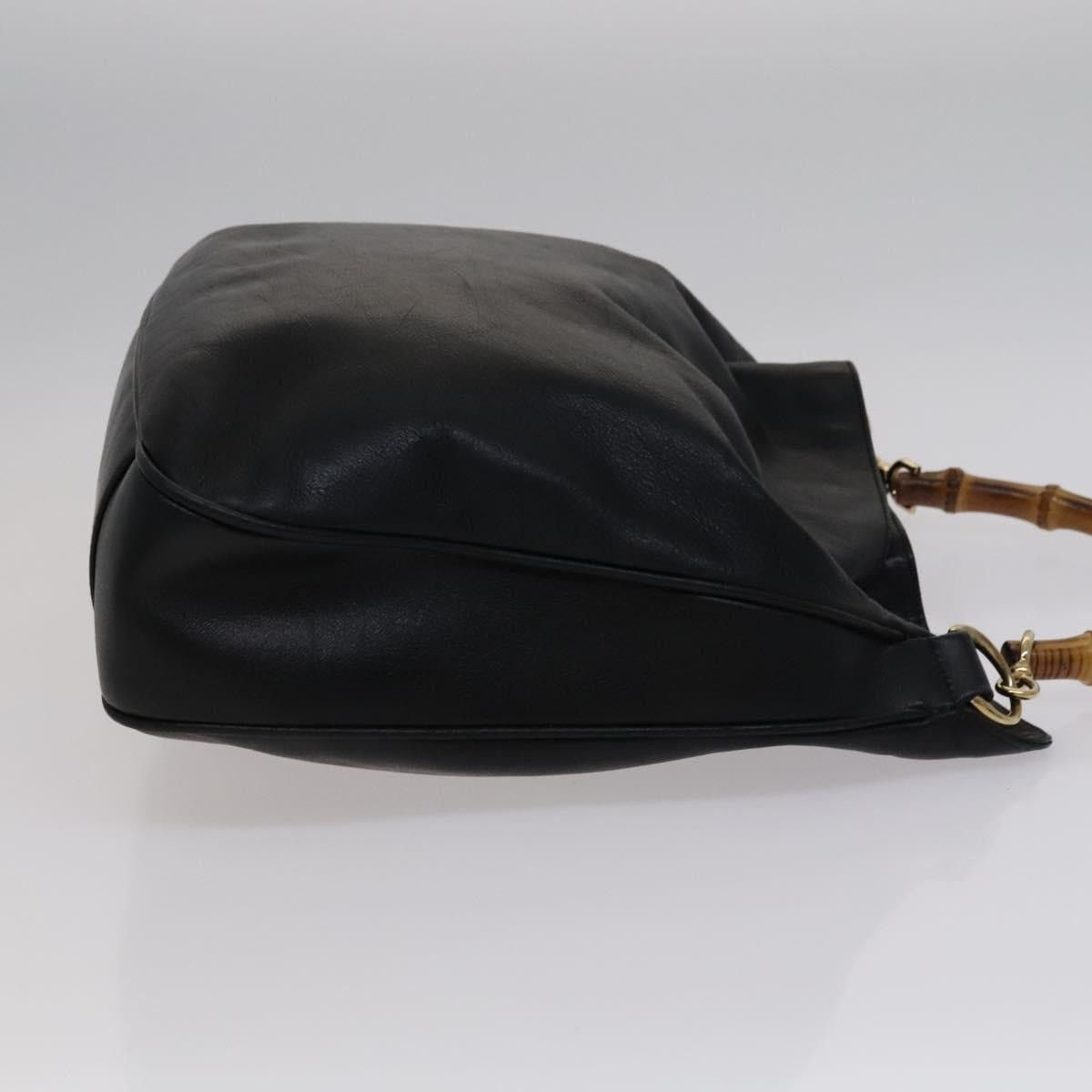 Gucci GUCCI Bamboo Hand Bag Leather Black Size ONE SIZE - 4 Thumbnail