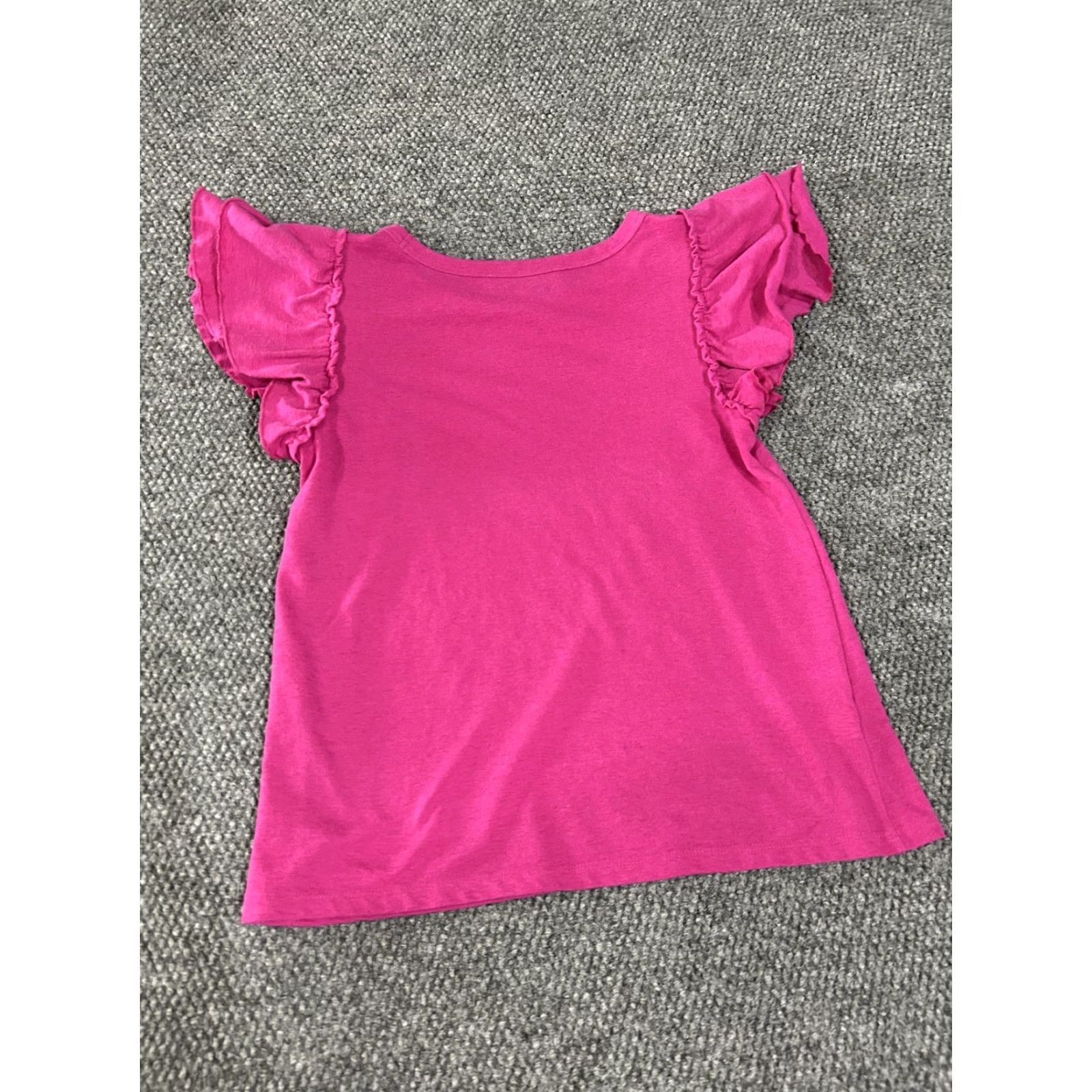 Loft Loft Shirt Womens Small Pink Flutter Sleeve Ruffle Crew Neck Casual Top Blouse Summer Size S / US 4 / IT 40 - 7 Thumbnail