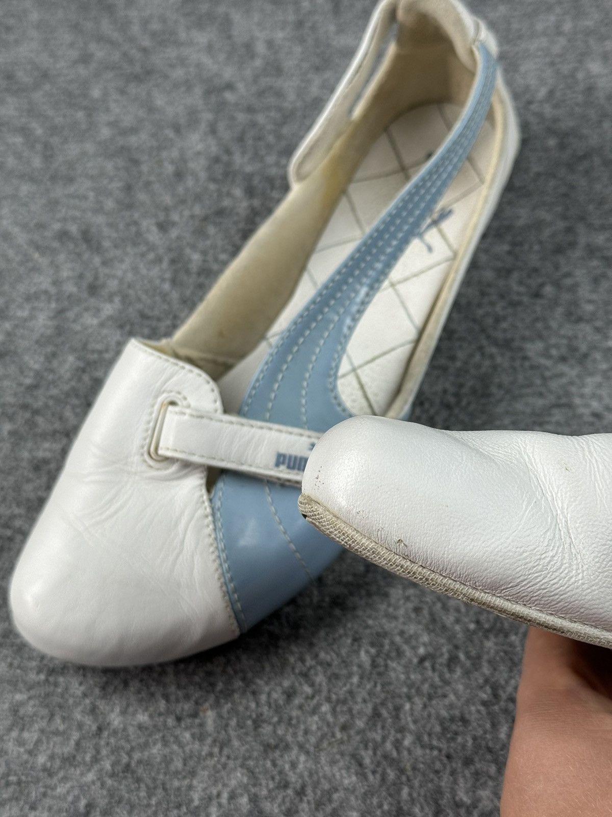 Leather × Puma × Vintage Vintage Leather Puma Flats Size US 6.5 / IT 36.5 - 10 Thumbnail