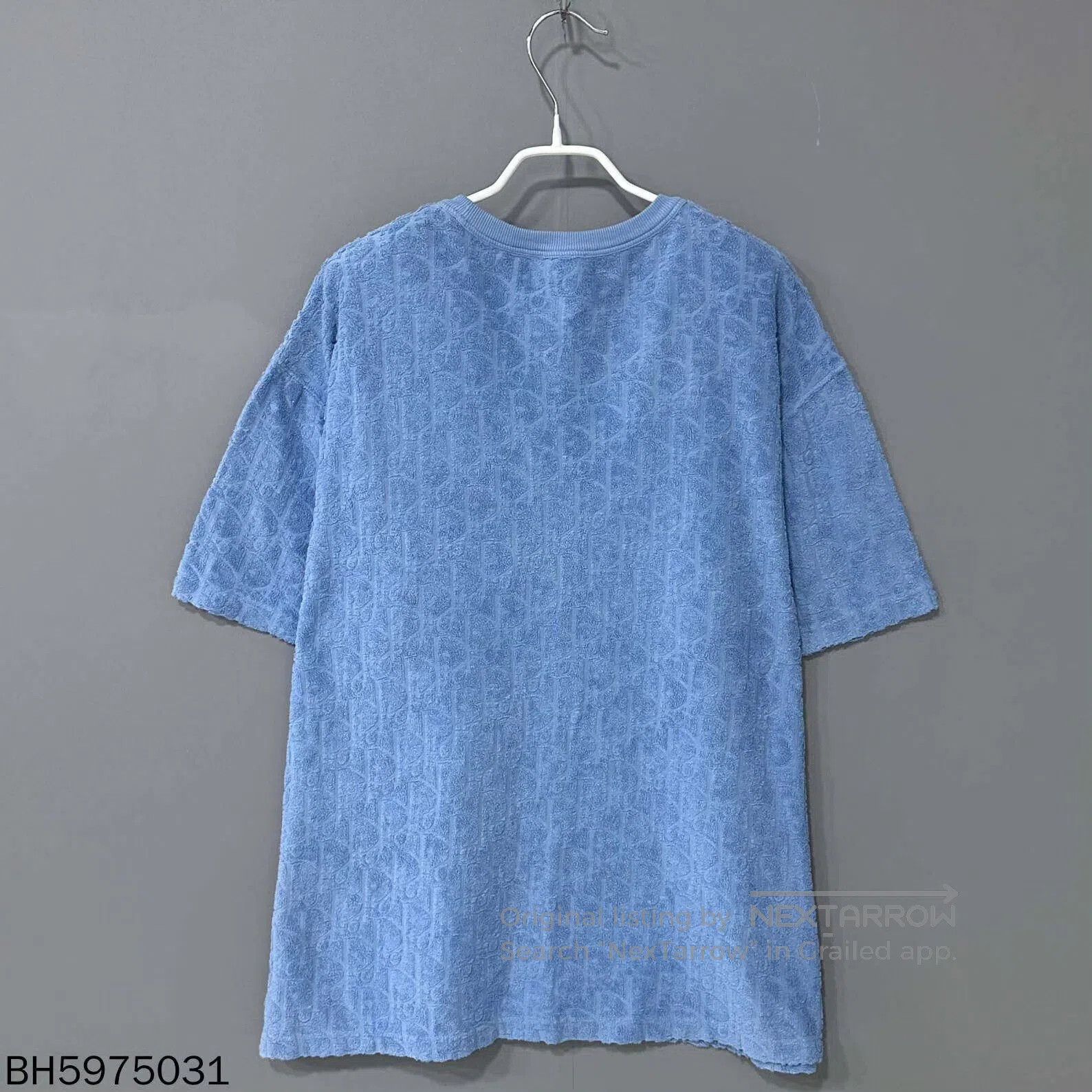 Dior blue short-sleeve towel print Dior shirt. Size US XXL / EU 58 / 5 - 2 Thumbnail