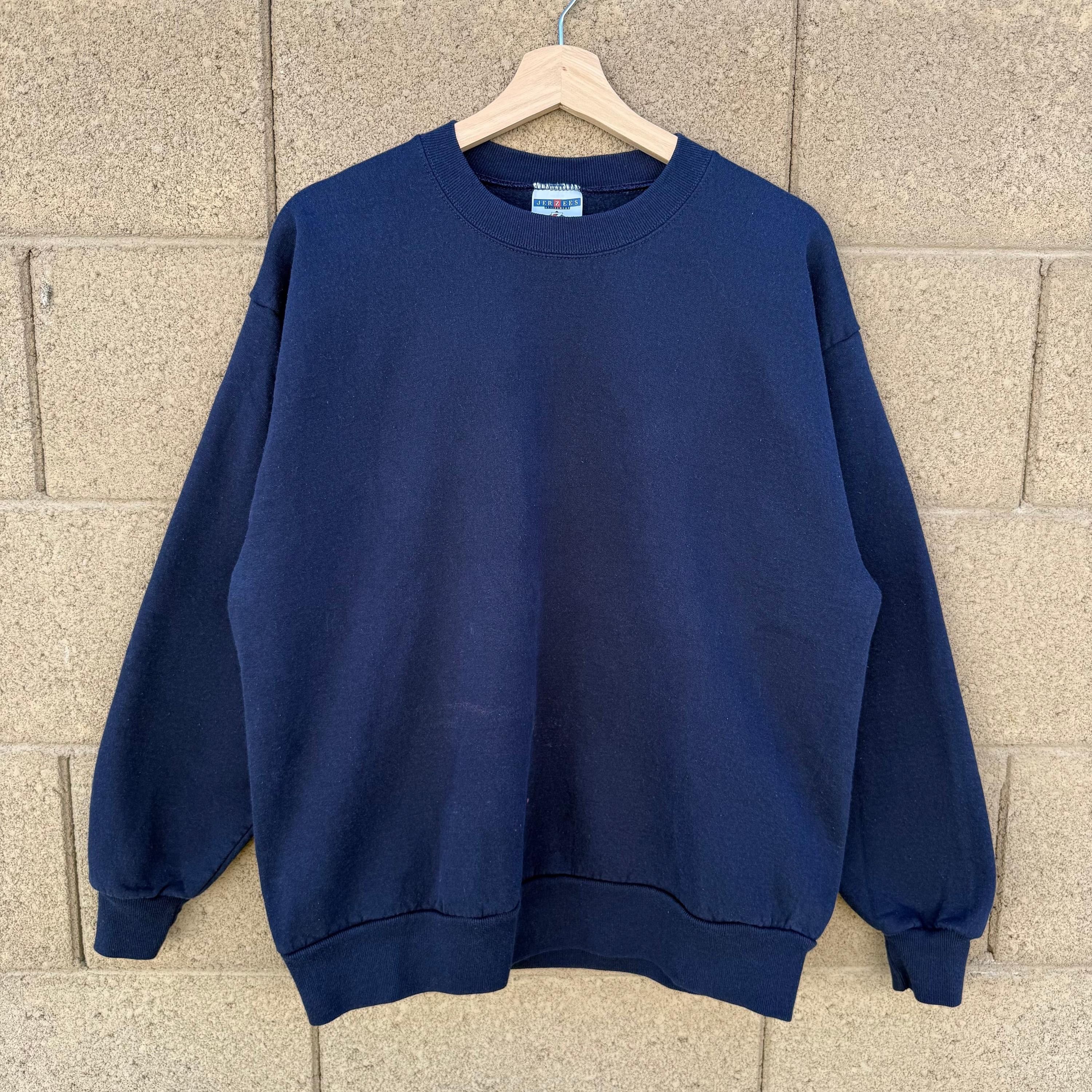 Jerzees 90's JERZEES Faded Navy Crewneck Sweatshirt Size US M / EU 48-50 / 2 - 1 Thumbnail