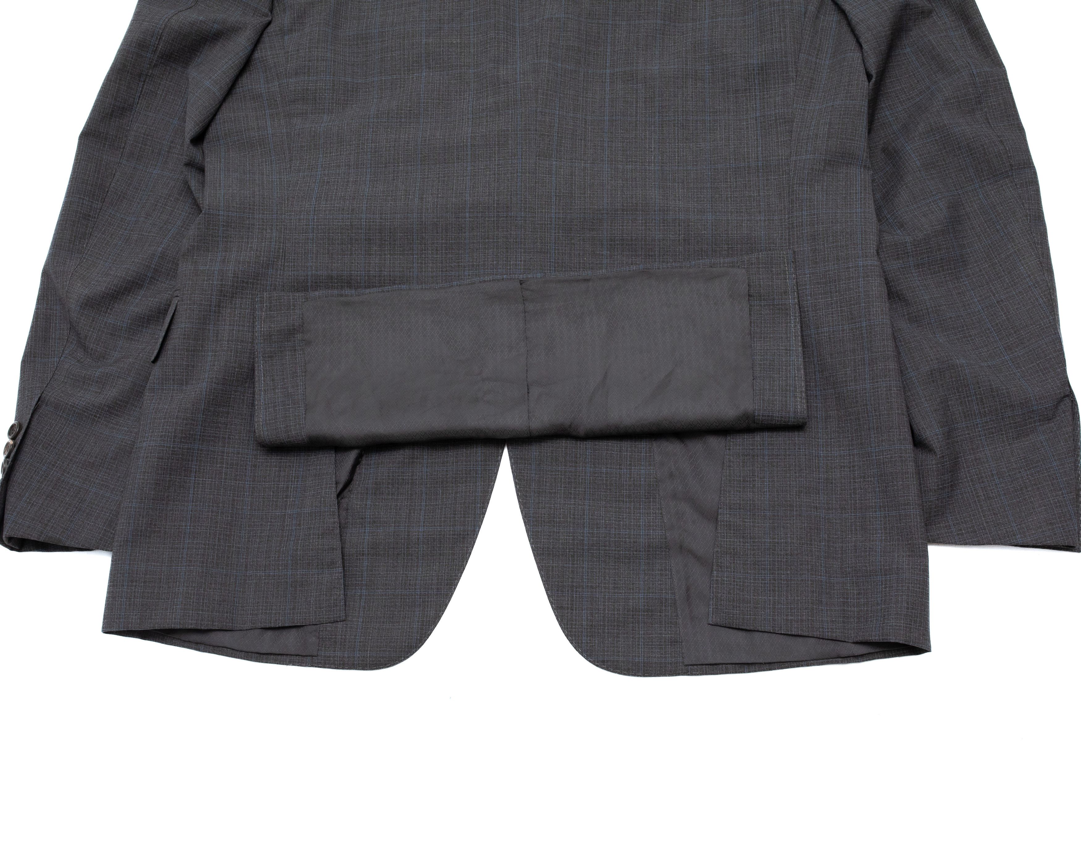Canali CANALI Exclusive 2k$ Super 150s Travel Check Suit Jacket Size 42R - 6 Thumbnail