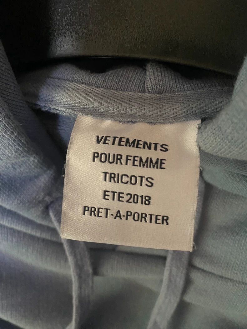 Vetements Vetements Blue Unicorn hoodie 2506-Nextarrow Size US XS / EU 42 / 0 - 5 Thumbnail