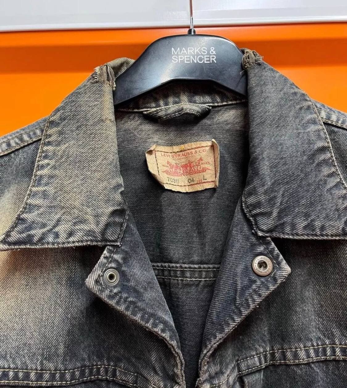 Levi's Acid Wash Full Zip Vintage Levi’s Denim Jacket Size US L / EU 52-54 / 3 - 4 Thumbnail