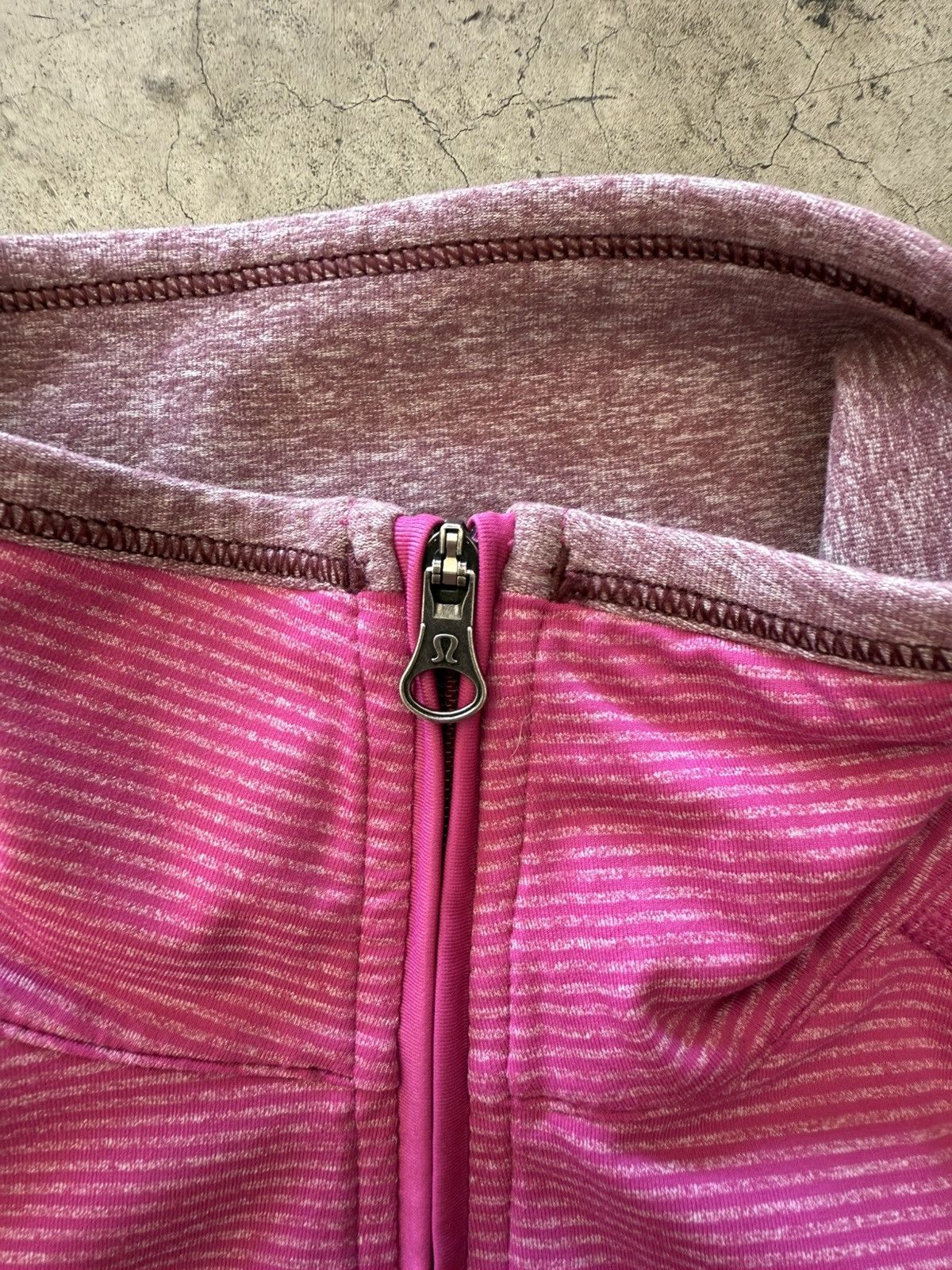 Lululemon Lululemon Pullover Women’s S? Pink Striped 1/4 Zip Size S / US 4 / IT 40 - 2 Thumbnail