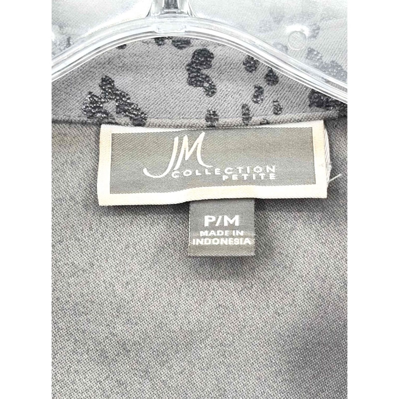 JM Collection Pre-Owned JM Collection Grey Button Down Shirt Medium Size M / US 6-8 / IT 42-44 - 3 Thumbnail