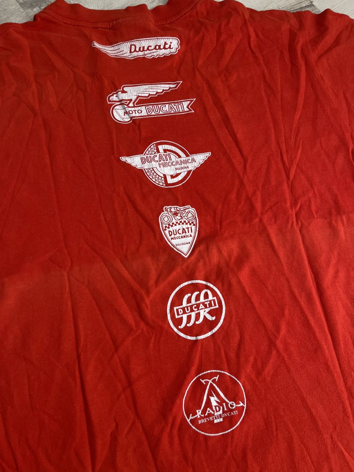 Ducati Vintage 90s Moto Ducati Performance Historic Logo Colle Tee Size US L / EU 52-54 / 3 - 10 Thumbnail