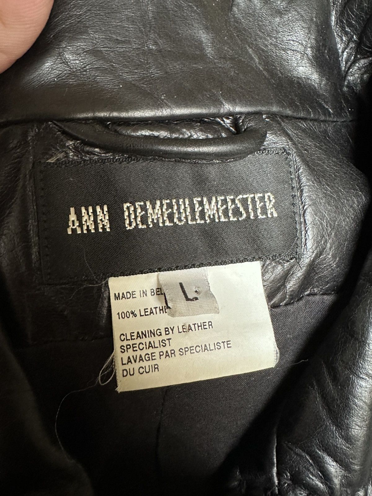 Ann Demeulemeester SS2001 Calf Leather Biker Modular Vest Size US L / EU 52-54 / 3 - 8 Thumbnail