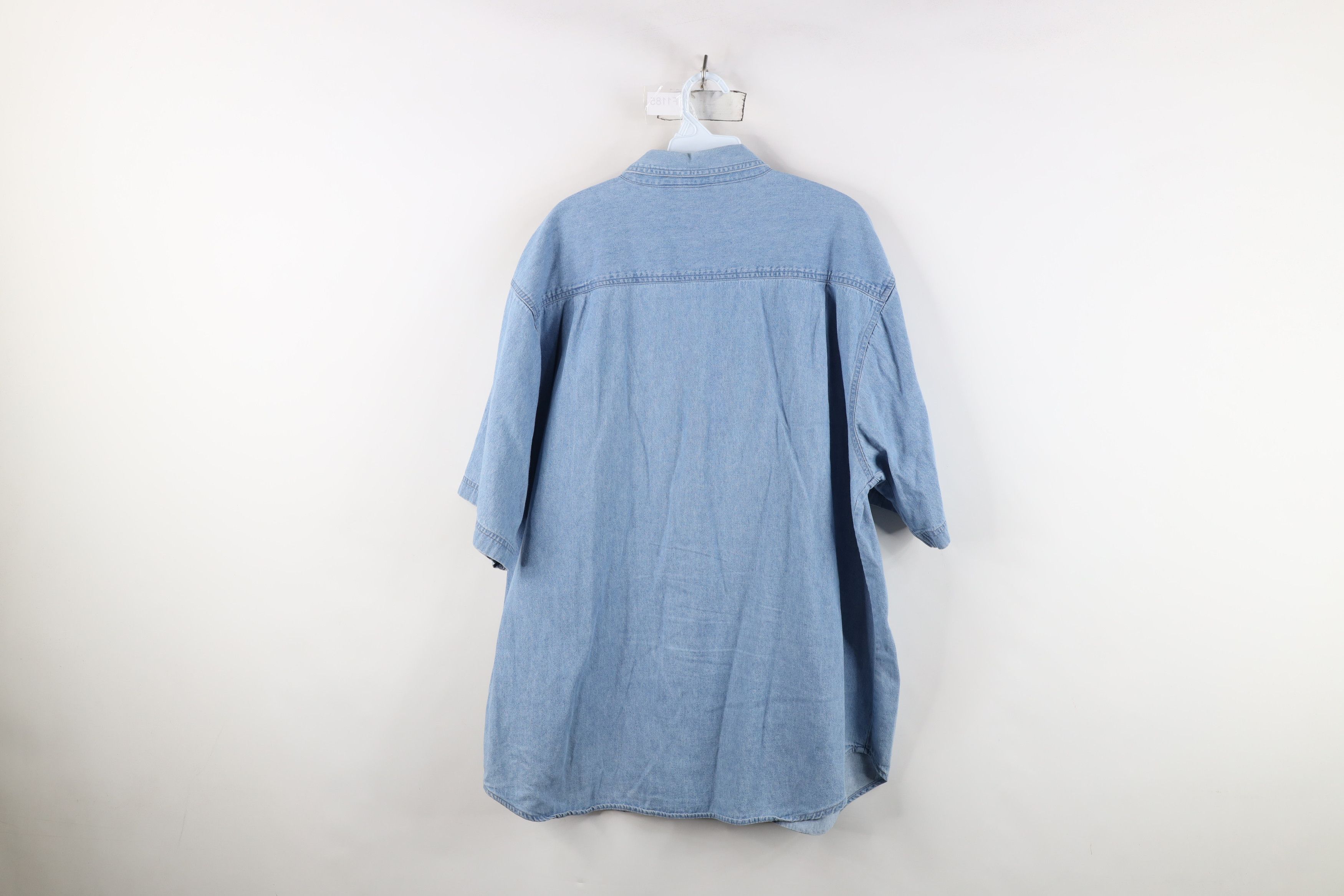 Vintage Vintage 90s Streetwear Short Sleeve Collared Button Shirt Size US XXL / EU 58 / 5 - 10 Thumbnail
