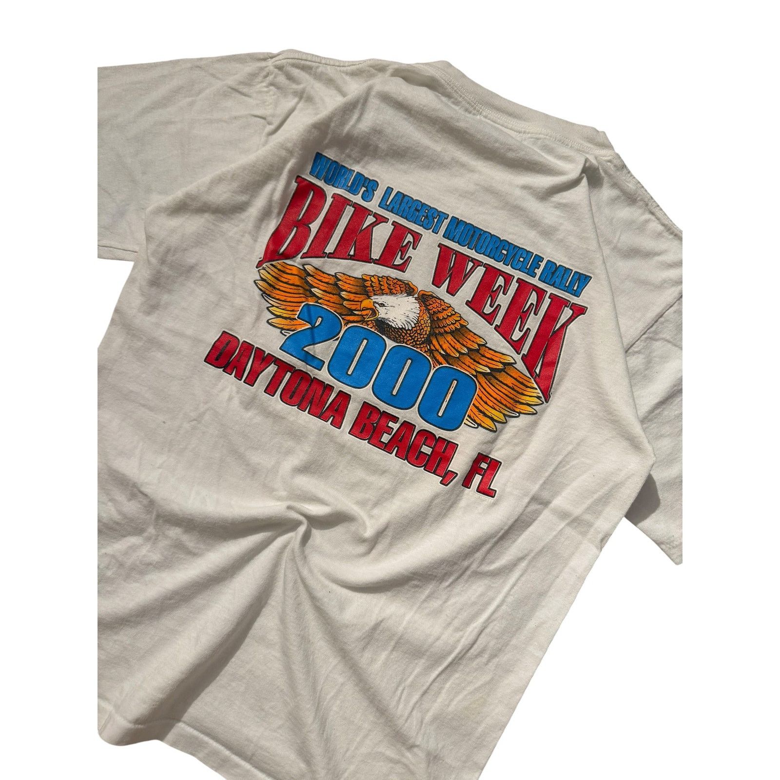 Vintage Vintage Bike Week 2000 Daytona Beach Lightning Chopper Tee Size US L / EU 52-54 / 3 - 7 Thumbnail