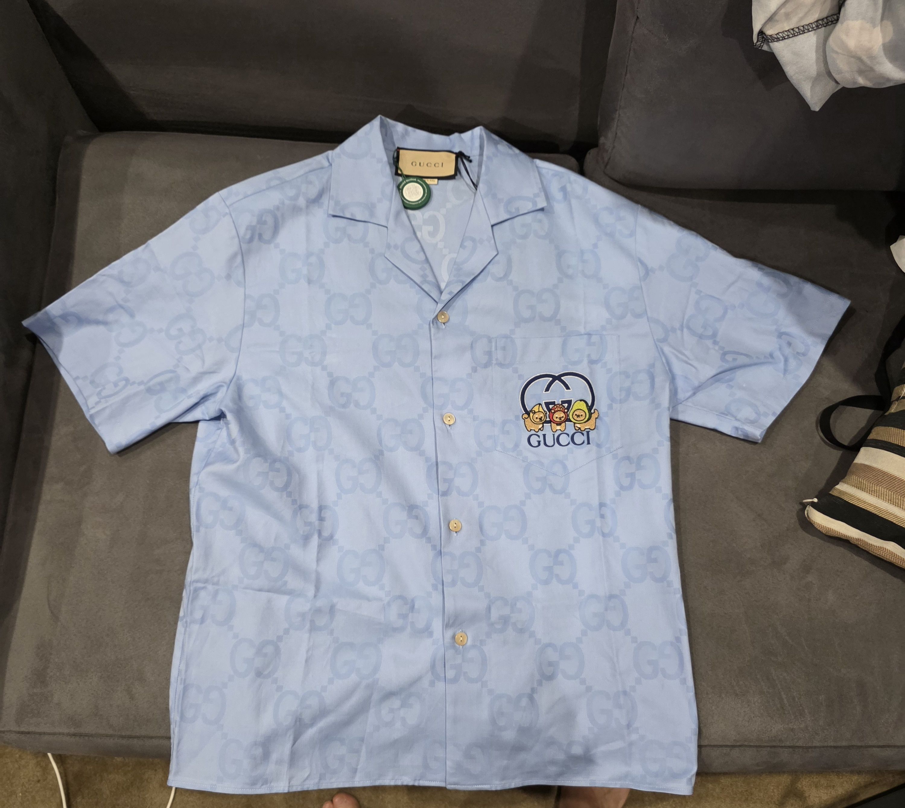 Gucci Gucci Kawai Aloha Logo Shirt Size US M / EU 48-50 / 2 - 1 Thumbnail