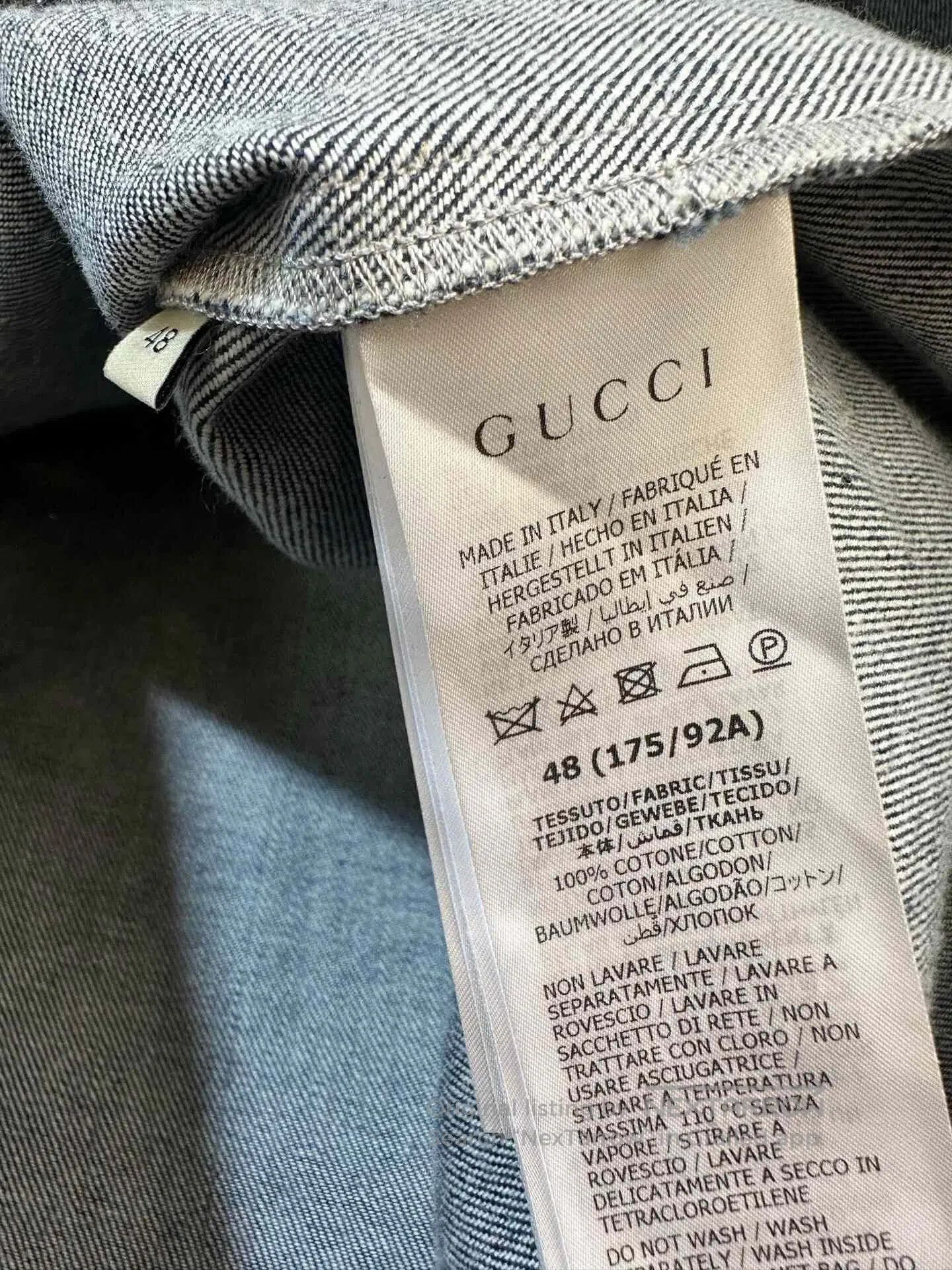 Gucci Gucci Limited Blue Denim Logo Jacket. Size US M / EU 48-50 / 2 - 4 Thumbnail
