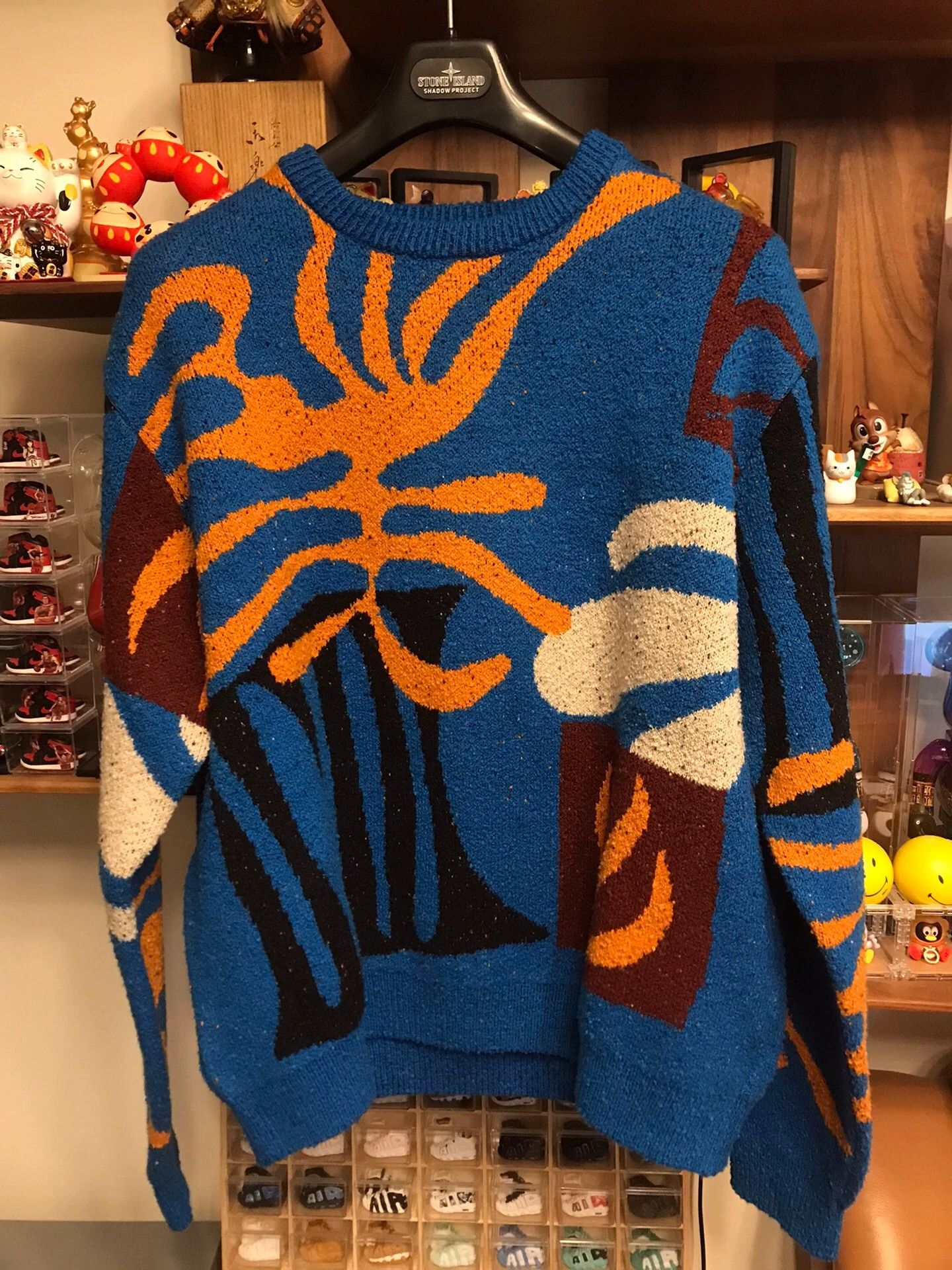 Other KHOKI Knit Jacket Thick Cotton Abstract Print Unisex 3 Size US L / EU 52-54 / 3 - 1 Thumbnail