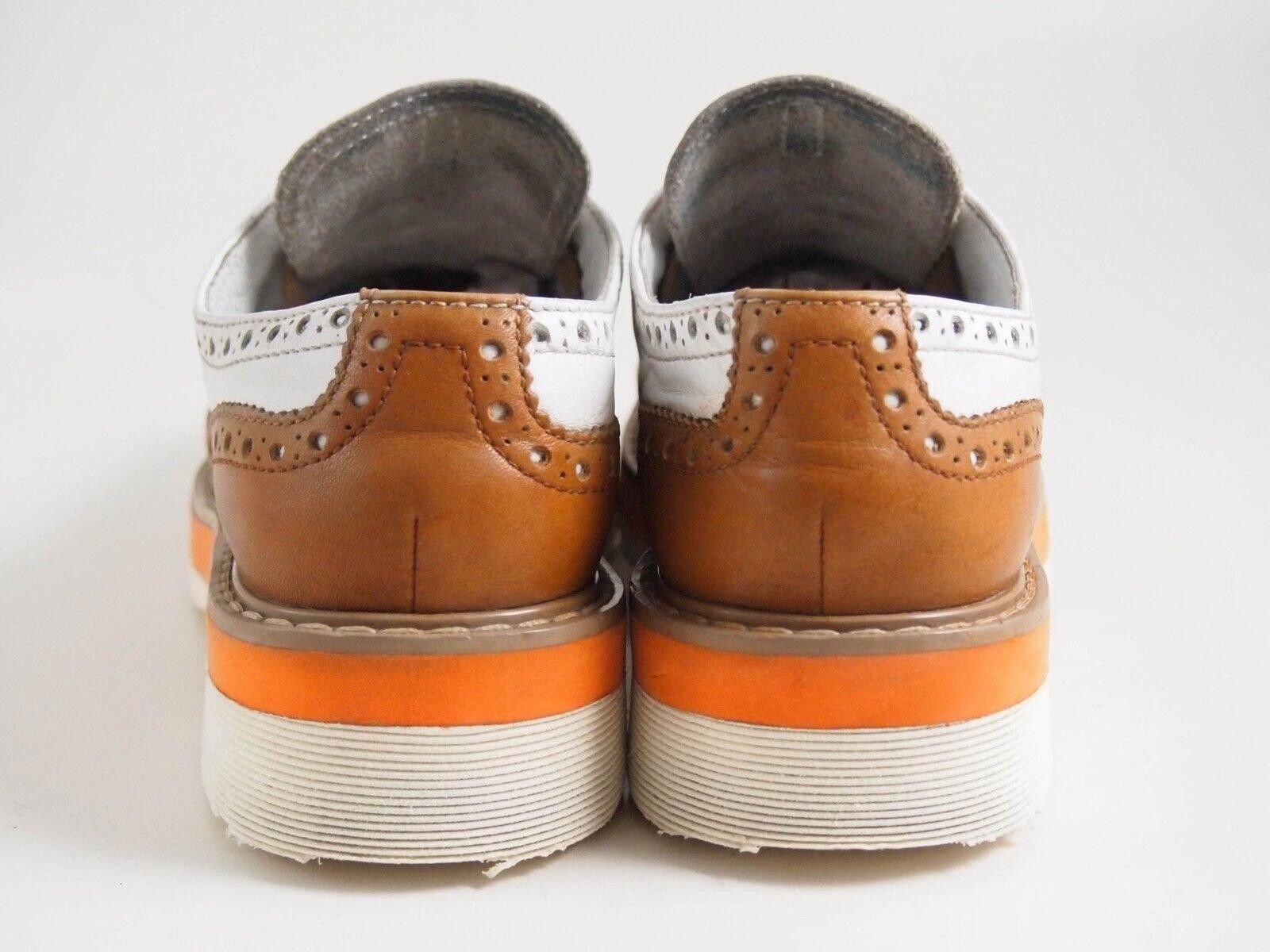 Prada Prada Lug Sole Brogues Brown White Leather EU 36.5 US 6.5 Size US 6.5 / IT 36.5 - 5 Thumbnail