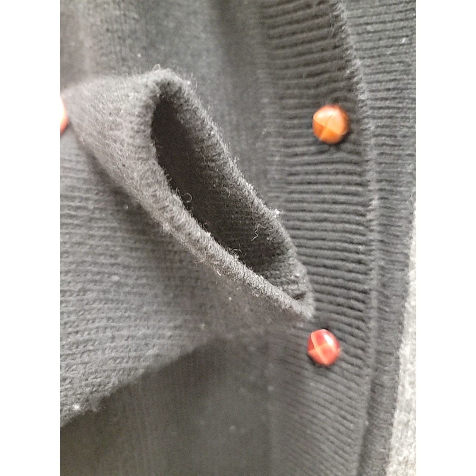Vintage VINTAGE Iceberg Sweater Cardigan Women's 42 Black Wool Long Sleeve All Seasons 90s Agatha Christie Theme Mens Girls Size M / US 6-8 / IT 42-44 - 5 Thumbnail