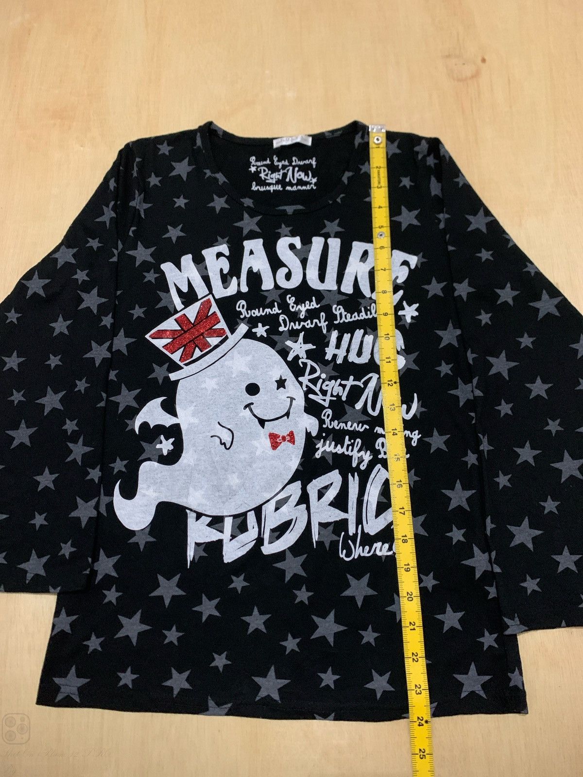 Hysteric Glamour × Japanese Brand Y2k Colza Measure Star Full Print Longslevee Size US M / EU 48-50 / 2 - 9 Thumbnail