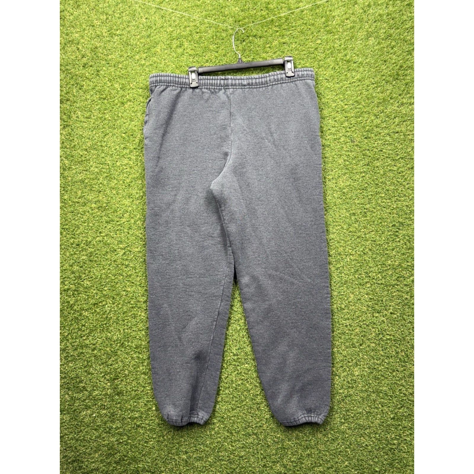 Russell Athletic VINTAGE Russell Athletic Sweatpants Mens M Athletic Fit Gray Fleece USA 90s Casual Lounge Pants Mens Size US 31 - 2 Thumbnail