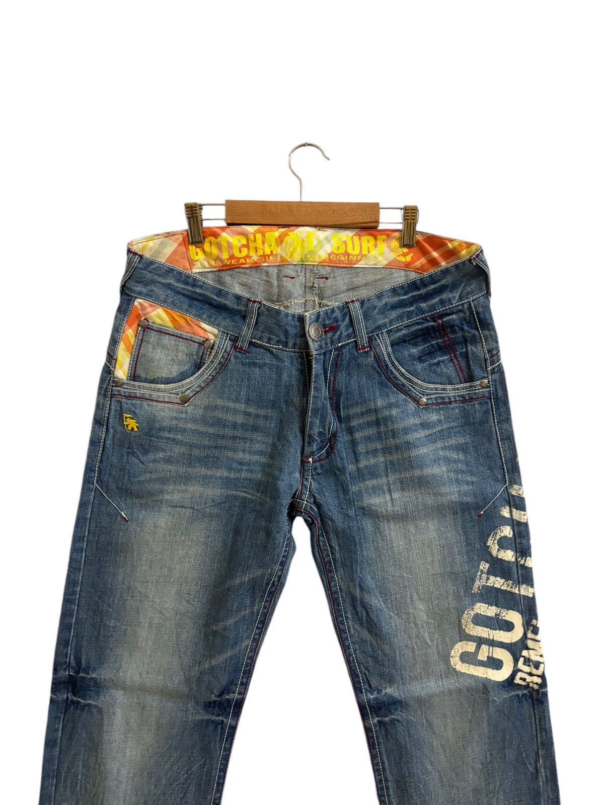 Vintage VINTAGE GOTCHA JEANS SIZE 35 Size US 35 - 3 Thumbnail