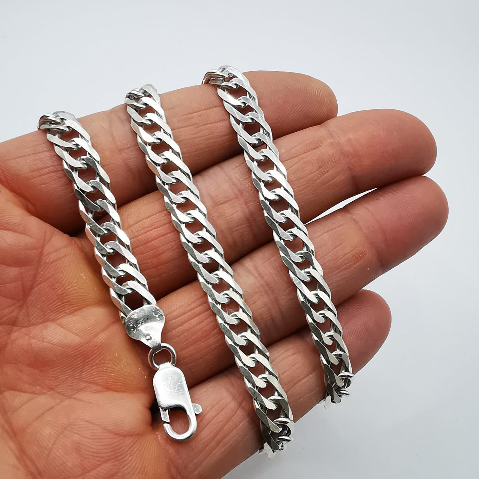 Sterling Silver Vintage Jewelry Chain, 925 Sterling Silver 34,93g Size ONE SIZE - 4 Thumbnail
