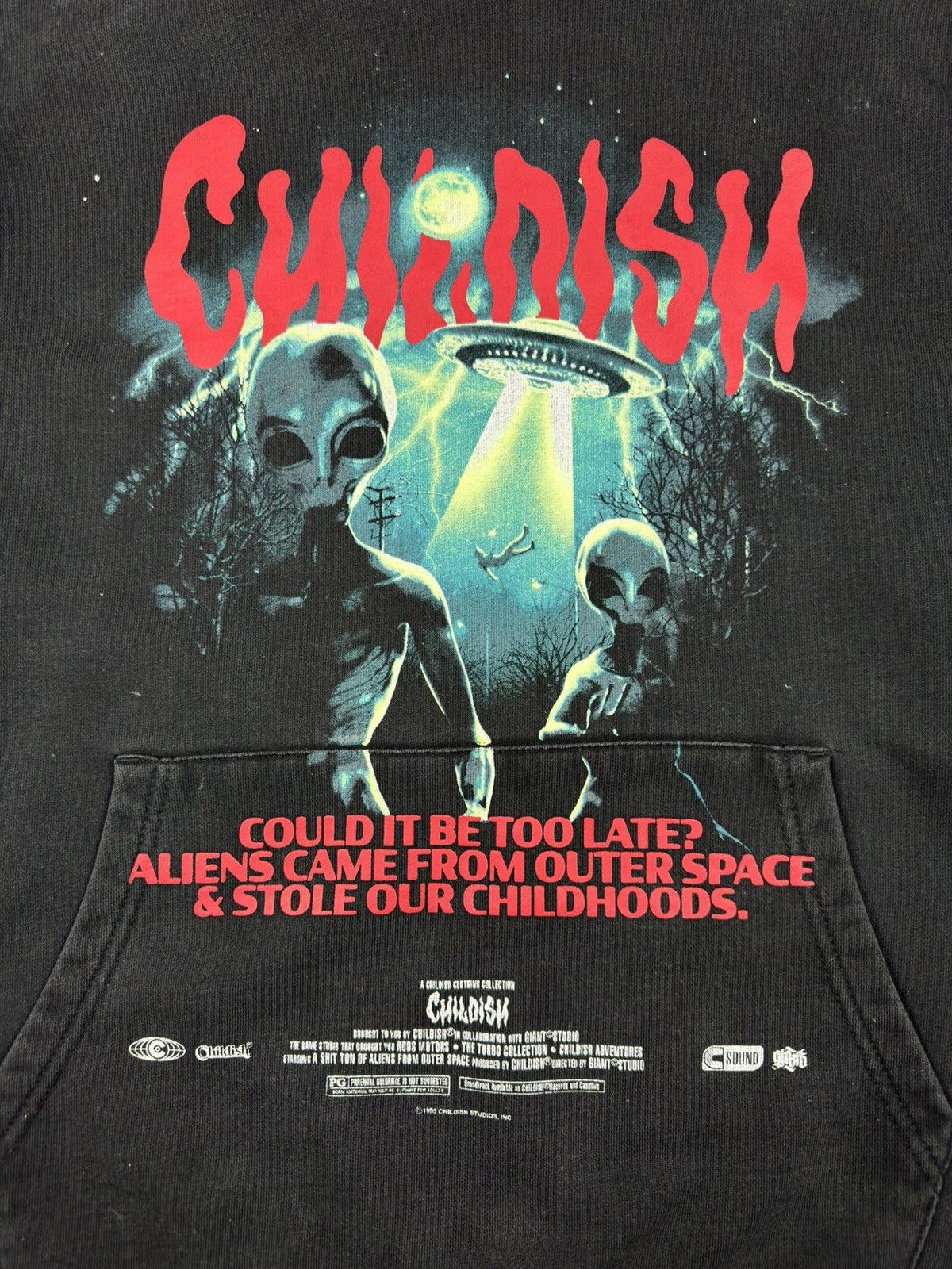 CHILDS Y2k Childish TGF UFO Alien Hoodie Oversized Limited Edition Size US M / EU 48-50 / 2 - 7 Thumbnail