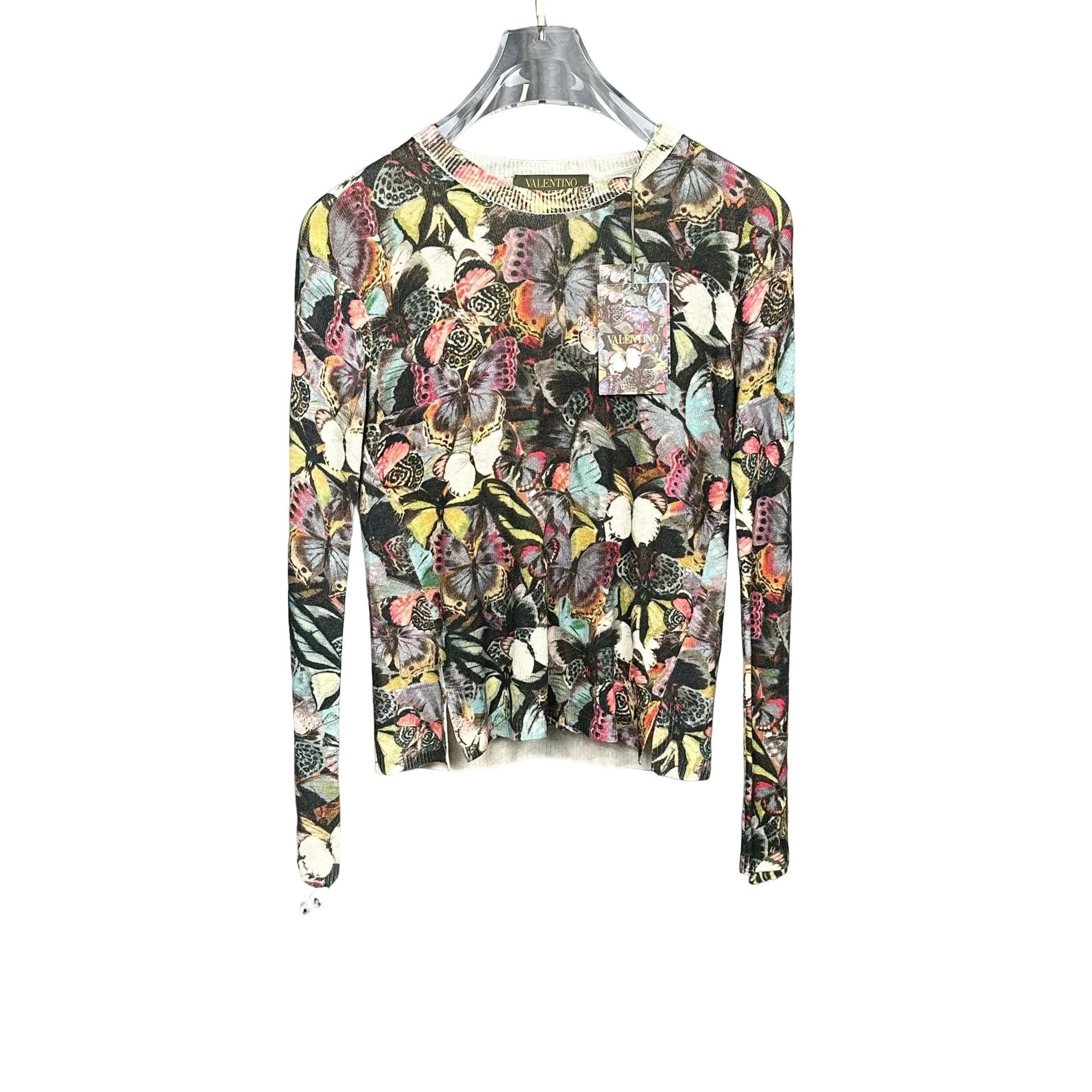Valentino Valentino Butterfly Print Knit Sweater S Size S / US 4 / IT 40 - 1 Thumbnail