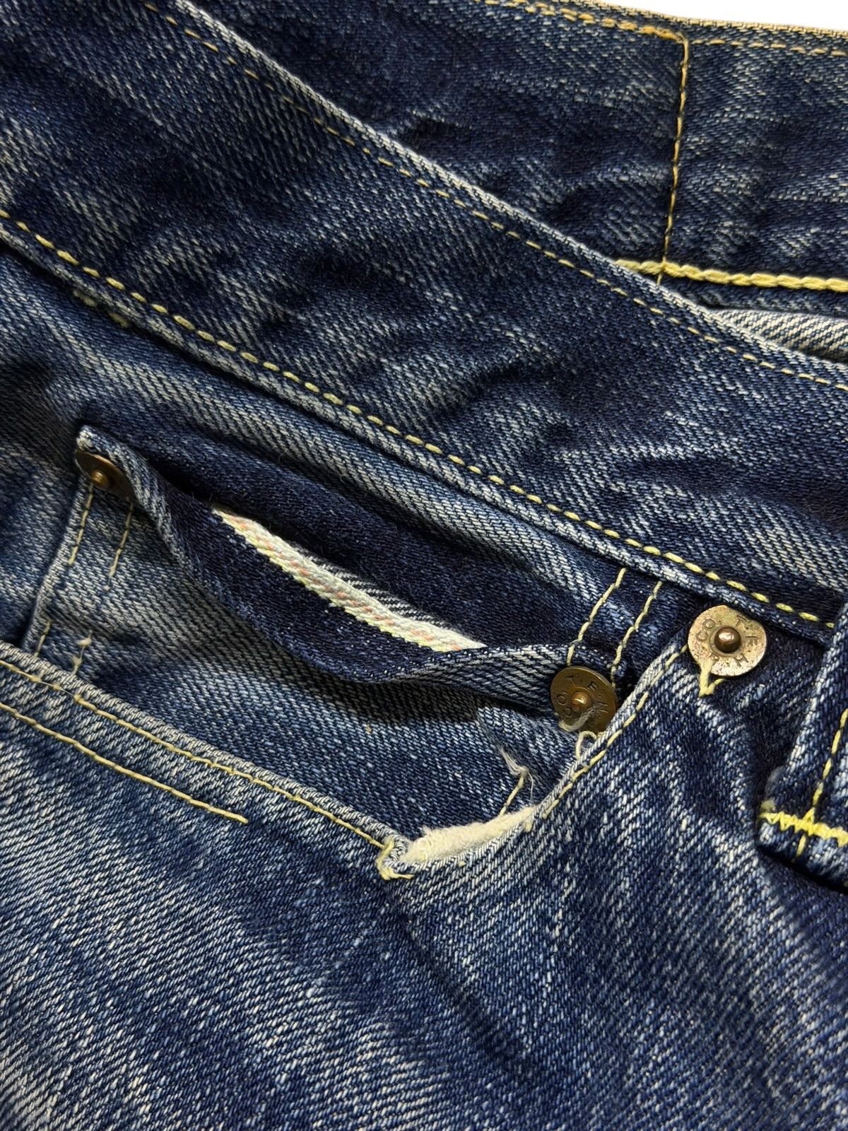 The Flat Head Vintage 00s The Flat Head 3005C Selvedge Denim Jeans | W29 Size US 29 - 11 Thumbnail