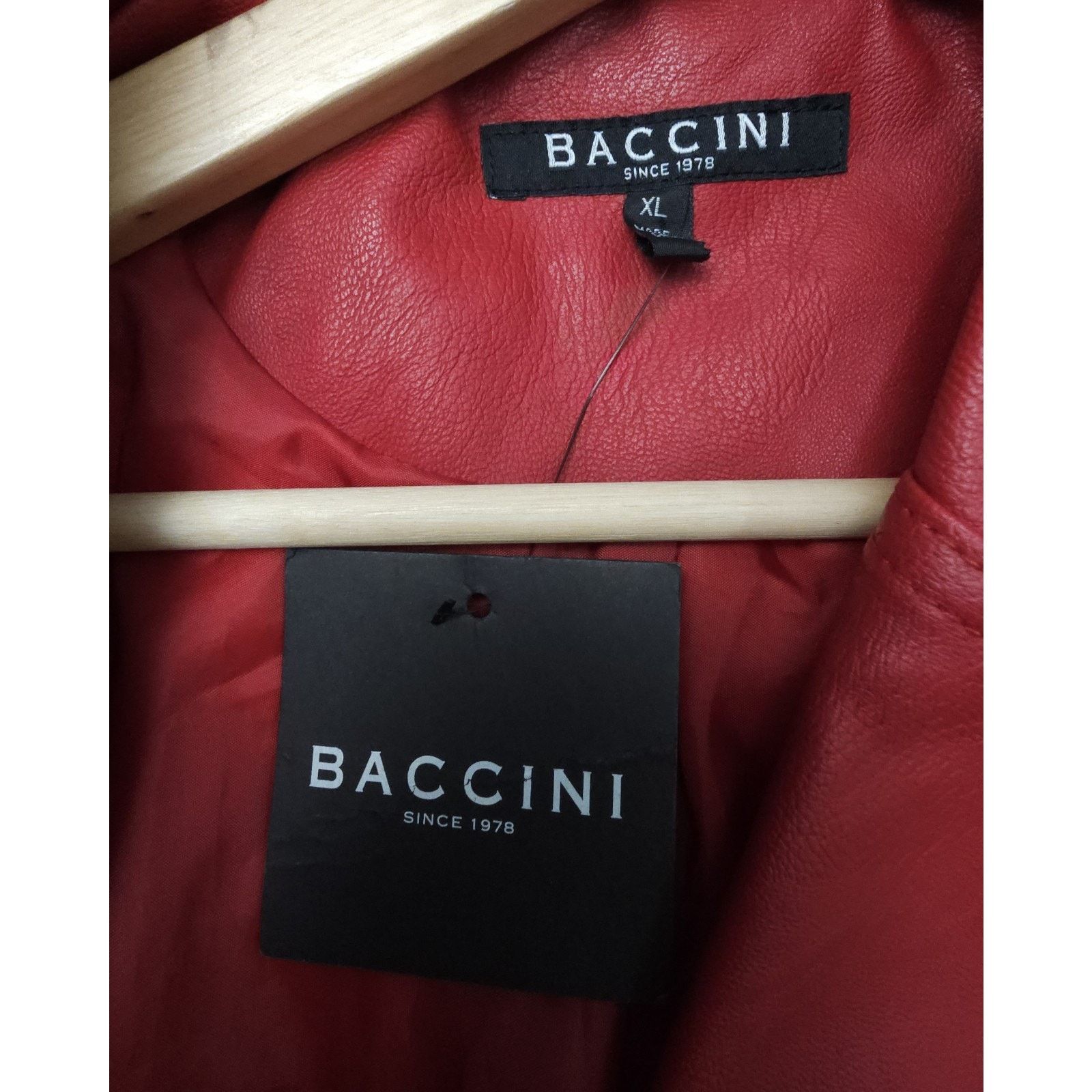 Other Baccini Women's Red Faux Leather Moto Biker Jacket XL Size XL / US 12-14 / IT 48-50 - 5 Thumbnail