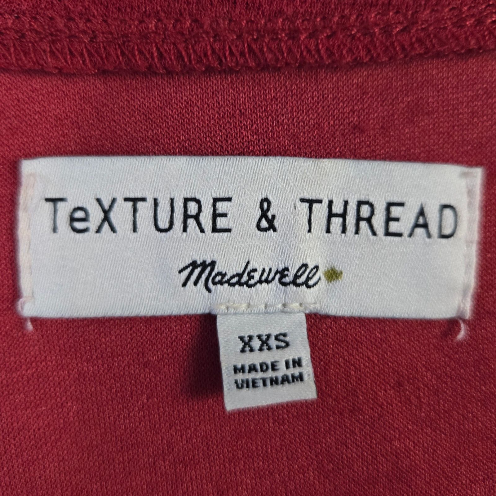 Madewell Madewell Cherry Red Cropped Blouse Size XXS Size XXS / US 00 / IT 34 - 4 Thumbnail