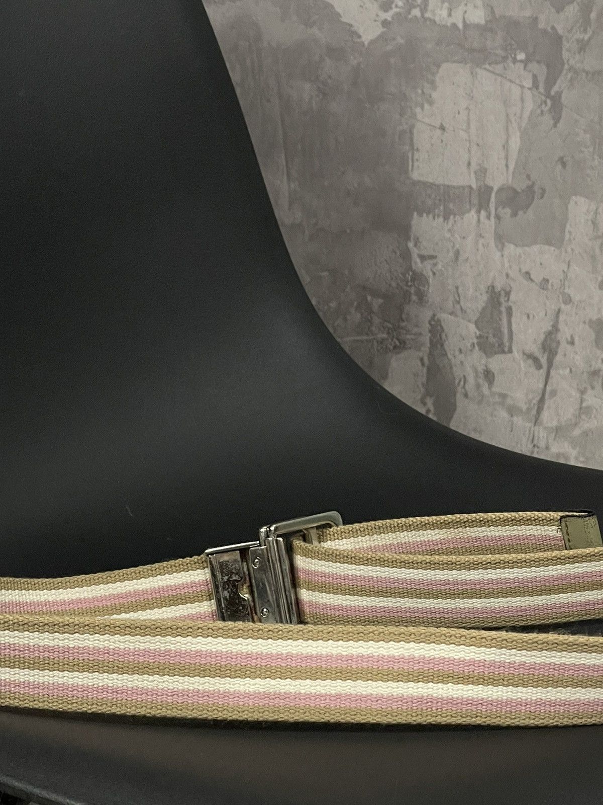 DC × Vintage DC Shoes Y2K Pink Striped Glamour Skate Belt Size ONE SIZE - 7 Thumbnail