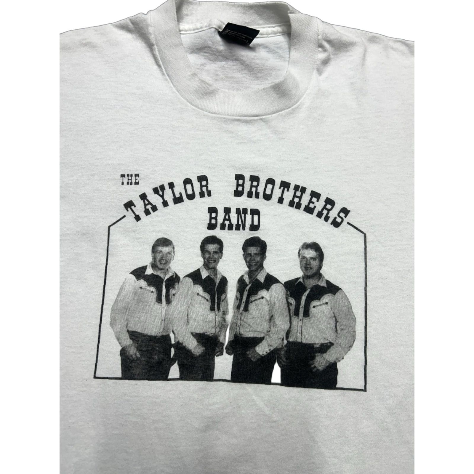 Vintage VINTAGE Screen Stars 90s T-Shirt XL White Taylor Brothers Country Music Graphic Shirt Mens Size US XL / EU 56 / 4 - 1 Thumbnail