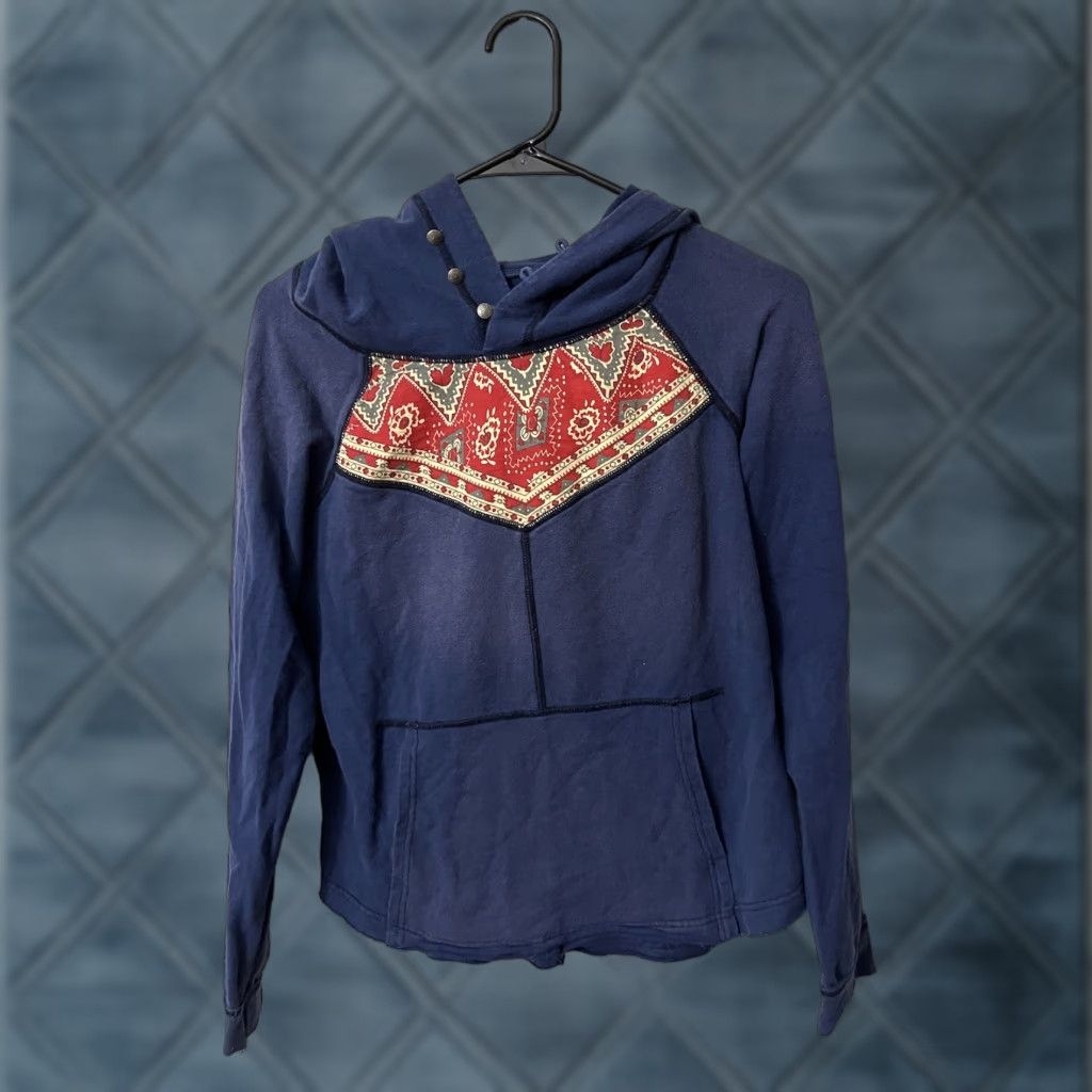 Free People Free People We The Free Bandana Pullover Hoodie Size XS Paisley Size XS / US 0-2 / IT 36-38 - 1 Thumbnail