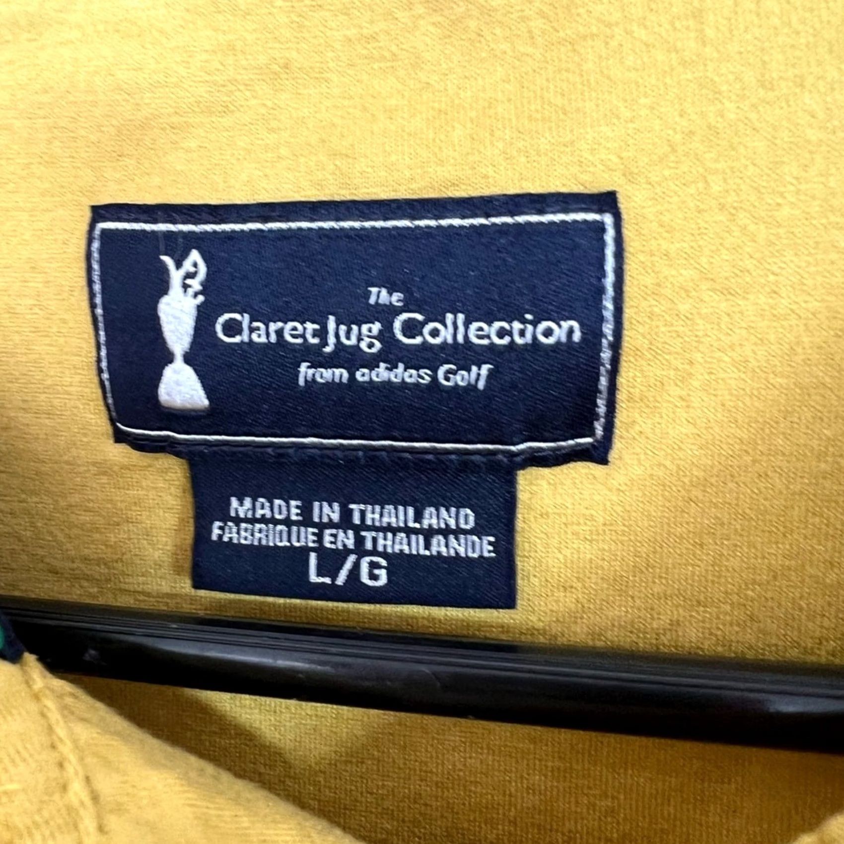 Adidas Adidas Golf Claret Jug Collection Polo Shirt Mens L Mustard Short Sleeve Yellow Shirt Mens Lifespan of 90s? Size US L / EU 52-54 / 3 - 3 Thumbnail