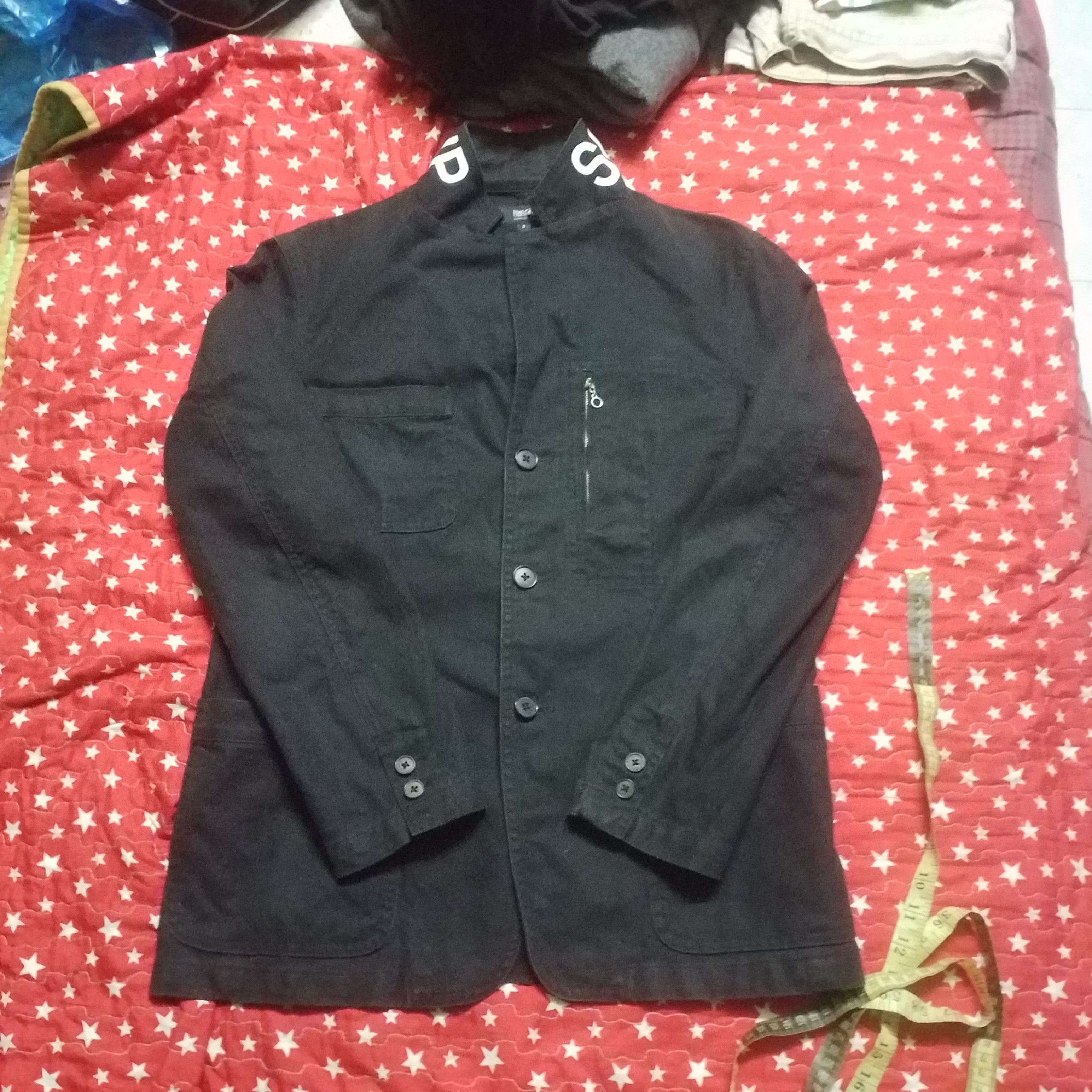 Mossimo MOSSIMO SUPER BLACK SCREW UP BUTTON CHORE JACKET Size US M / EU 48-50 / 2 - 2 Thumbnail