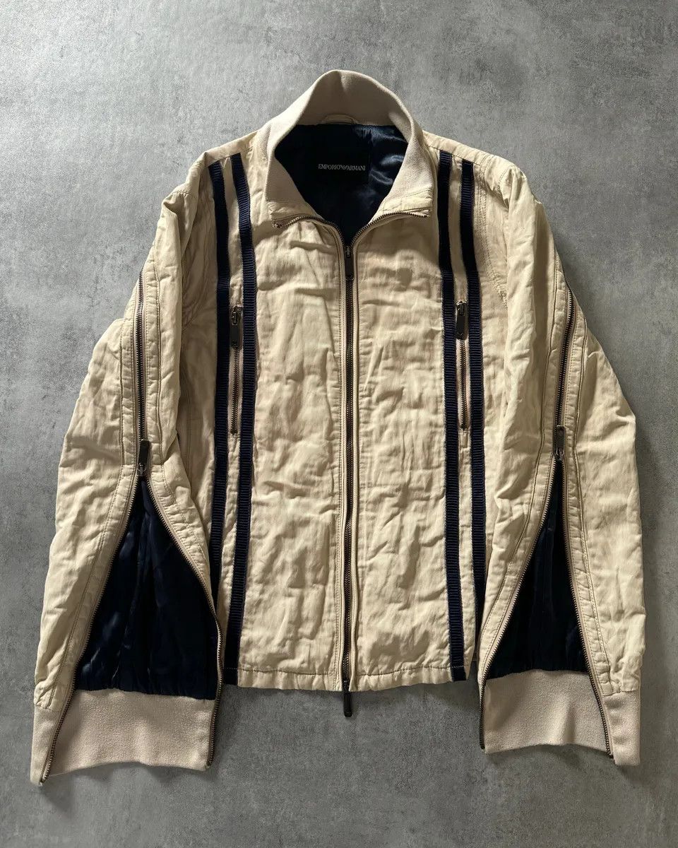 Emporio Armani 1990s Emporio Armani Detachable Arm Zips Archive Bomber Jacket Size US M / EU 48-50 / 2 - 4 Thumbnail