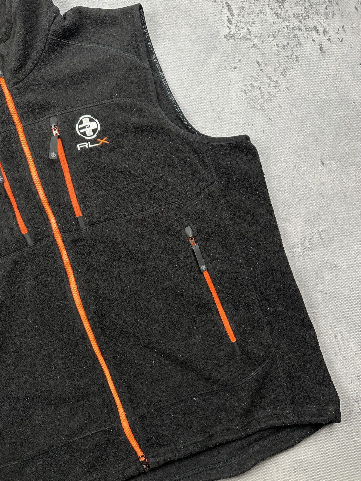 Polo Ralph Lauren RLX Ralph Lauren Fleece Vest Black Orange Zip Tech Outdoor Size US XXL / EU 58 / 5 - 3 Thumbnail