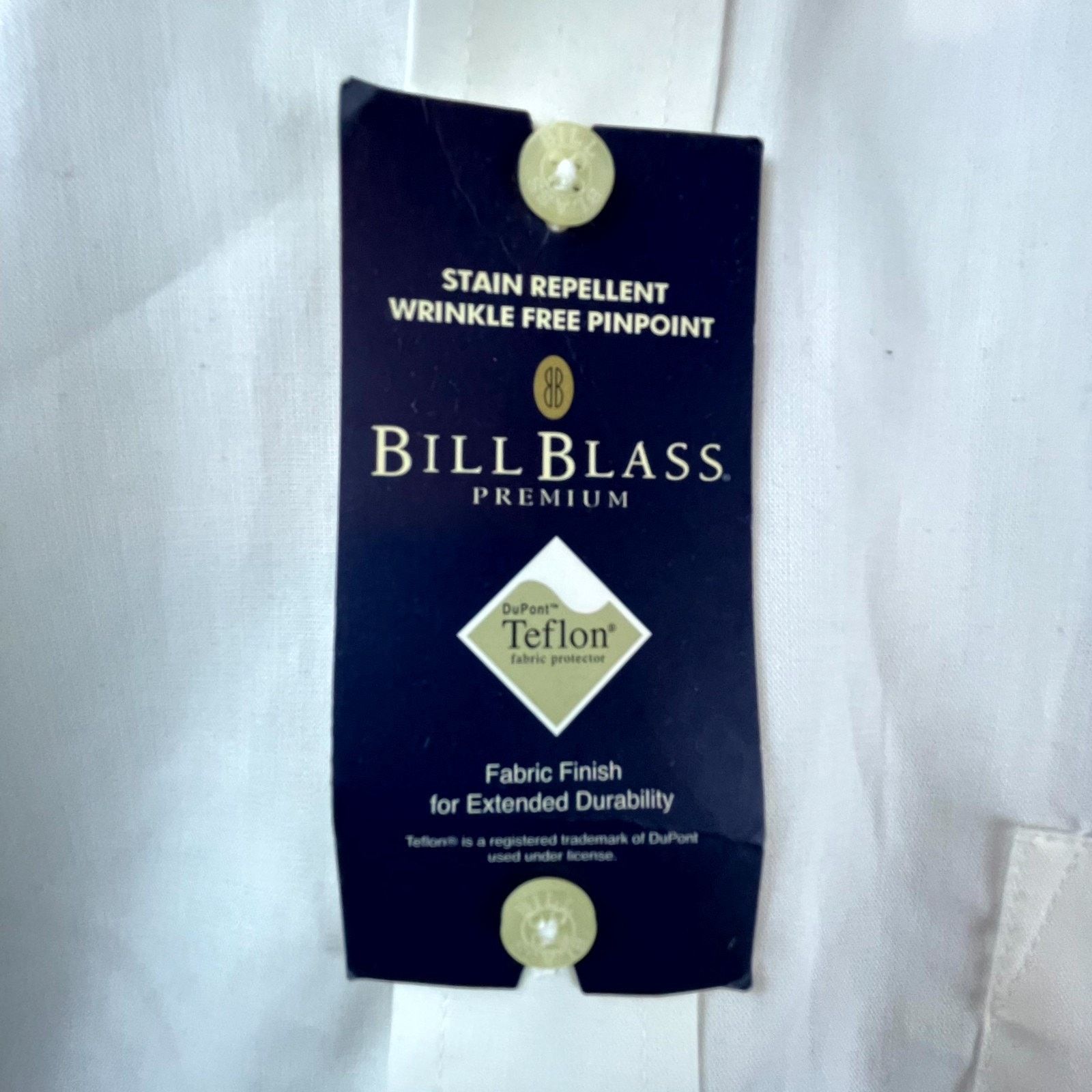Bill Blass Bill Blass Wrinkle Free Shirt Mens XL White Logo Button Down Size US XL / EU 56 / 4 - 9 Thumbnail