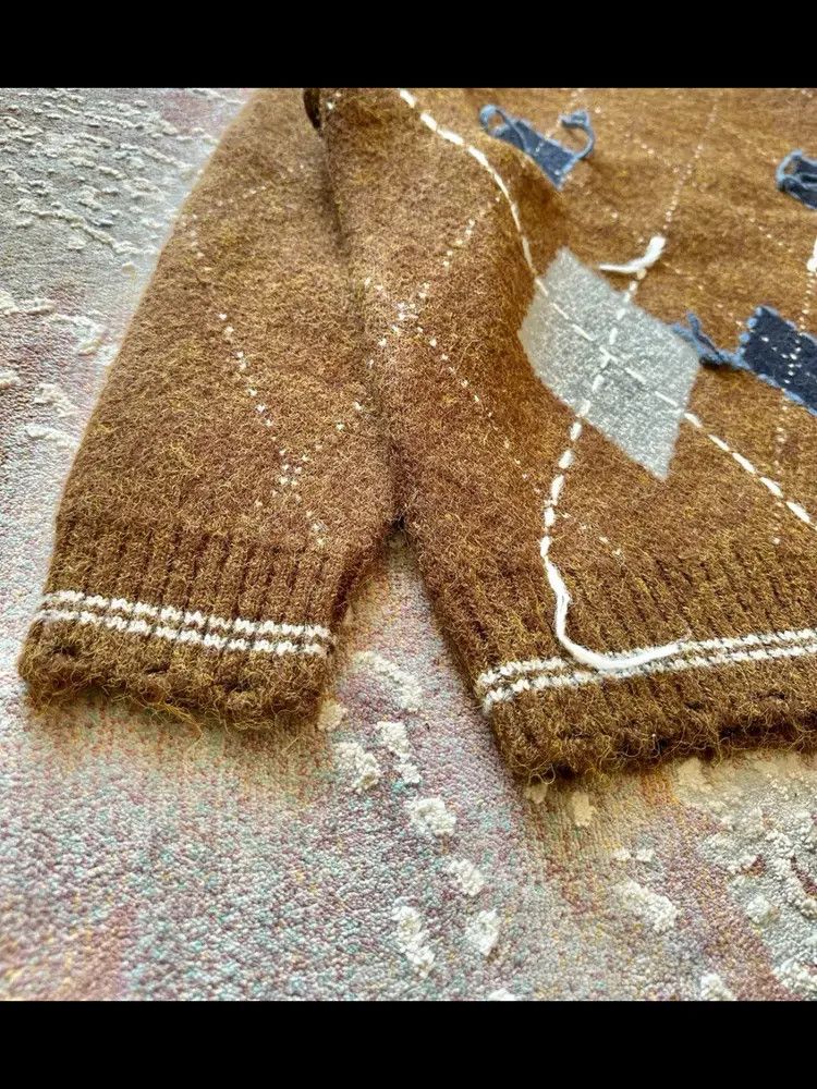 Undercover Sz 4 Undercover Distressed Patches Knitwear Size US XL / EU 56 / 4 - 5 Thumbnail