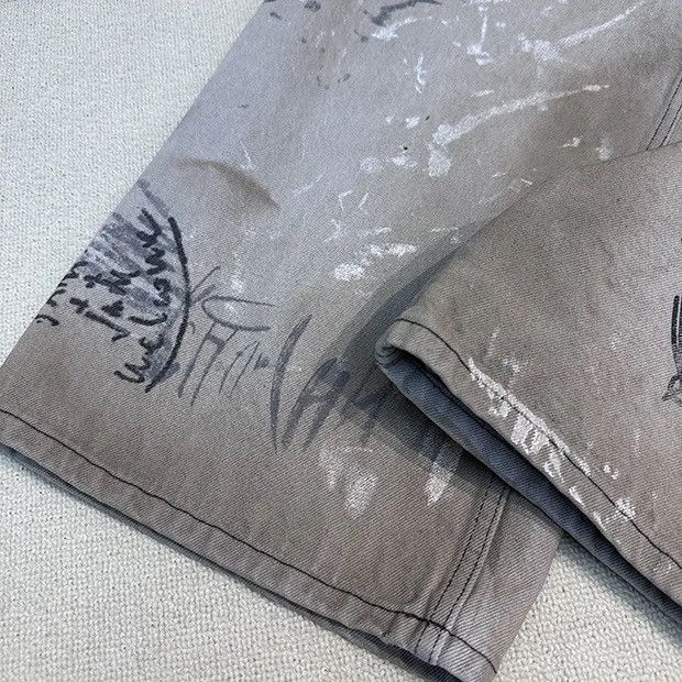Japanese Brand × Vintage Graffiti printed jeans Size US 34 / EU 50 - 9 Thumbnail