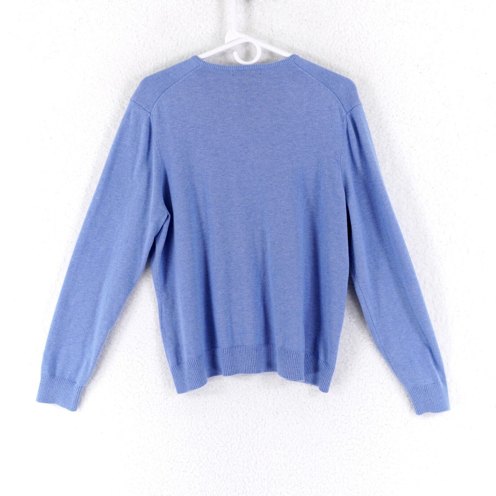 Lands' End Land's End Large Button Front Baby Blue Sweater Round Neck C Size L / US 10 / IT 46 - 7 Thumbnail