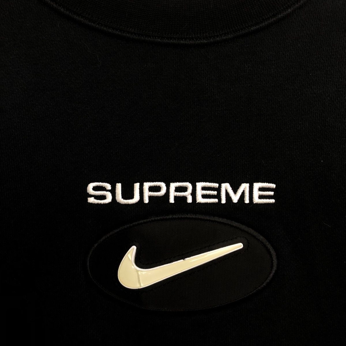 Nike × Supreme NIKE X SUPREME JEWEL CREWNECK CENTRE LOGO SWEATSHIRT Size US M / EU 48-50 / 2 - 3 Thumbnail